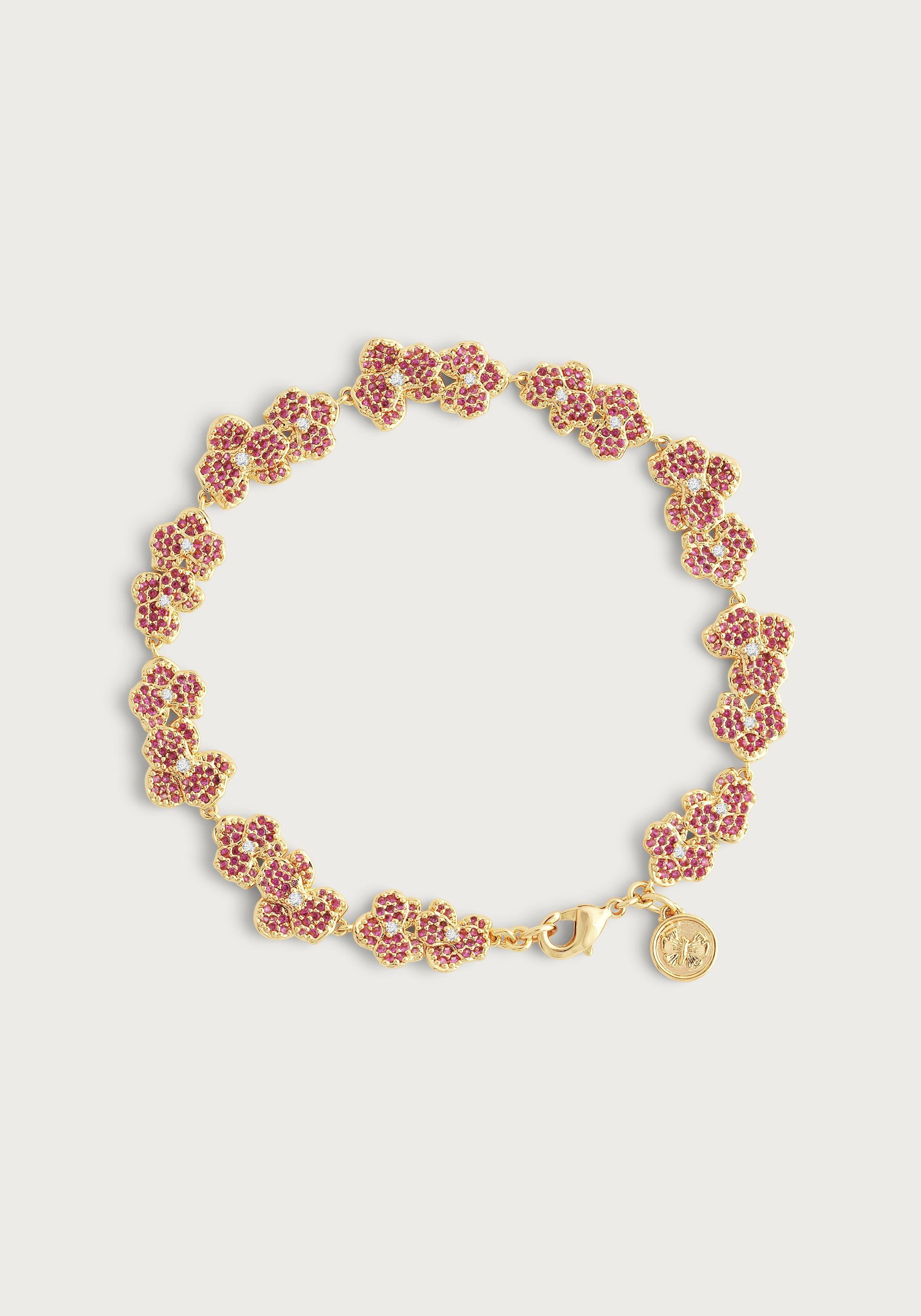 Orchid Pave Tennis Bracelet - Anabel Aram