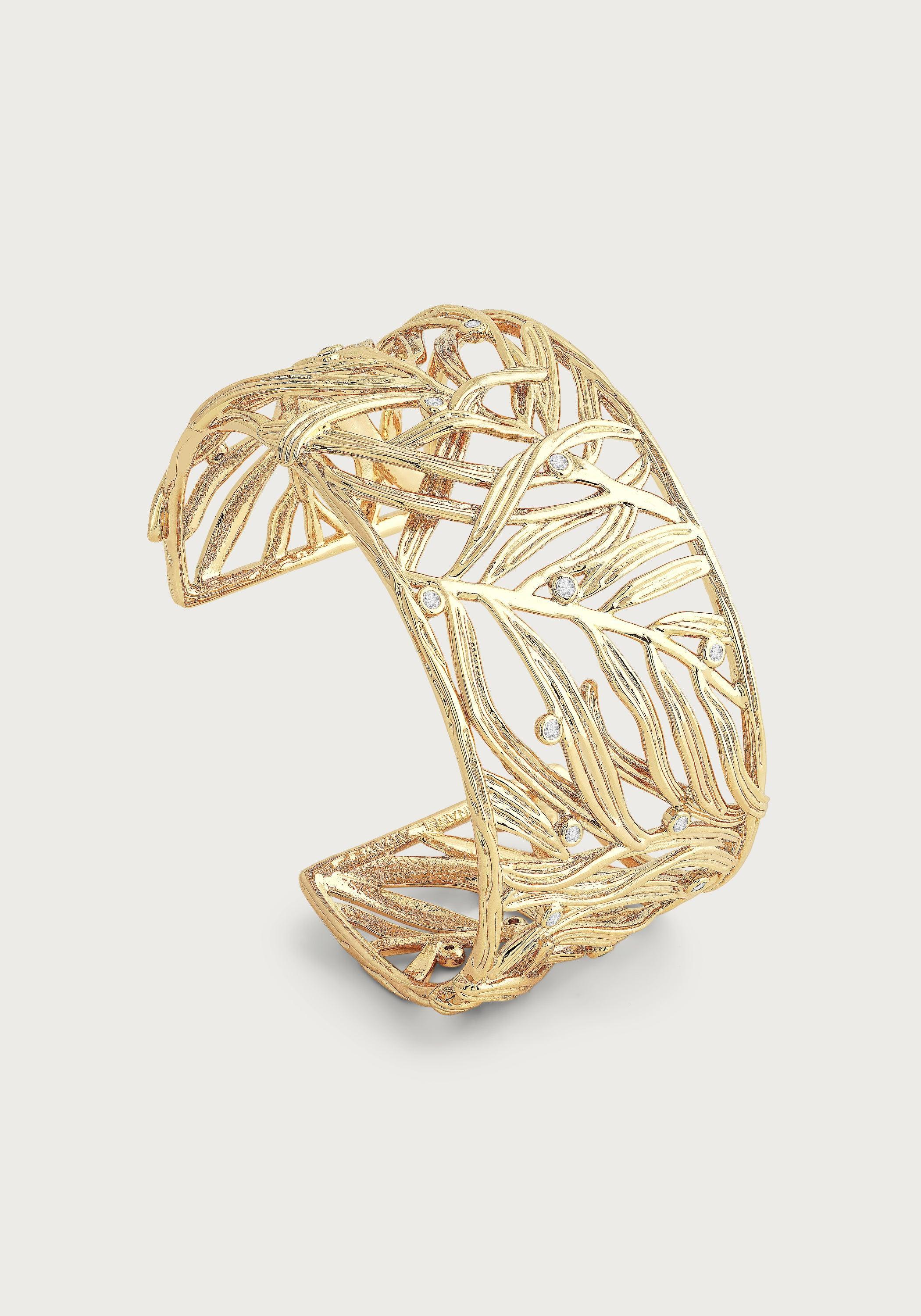 Palm Leaves Cuff - Anabel Aram