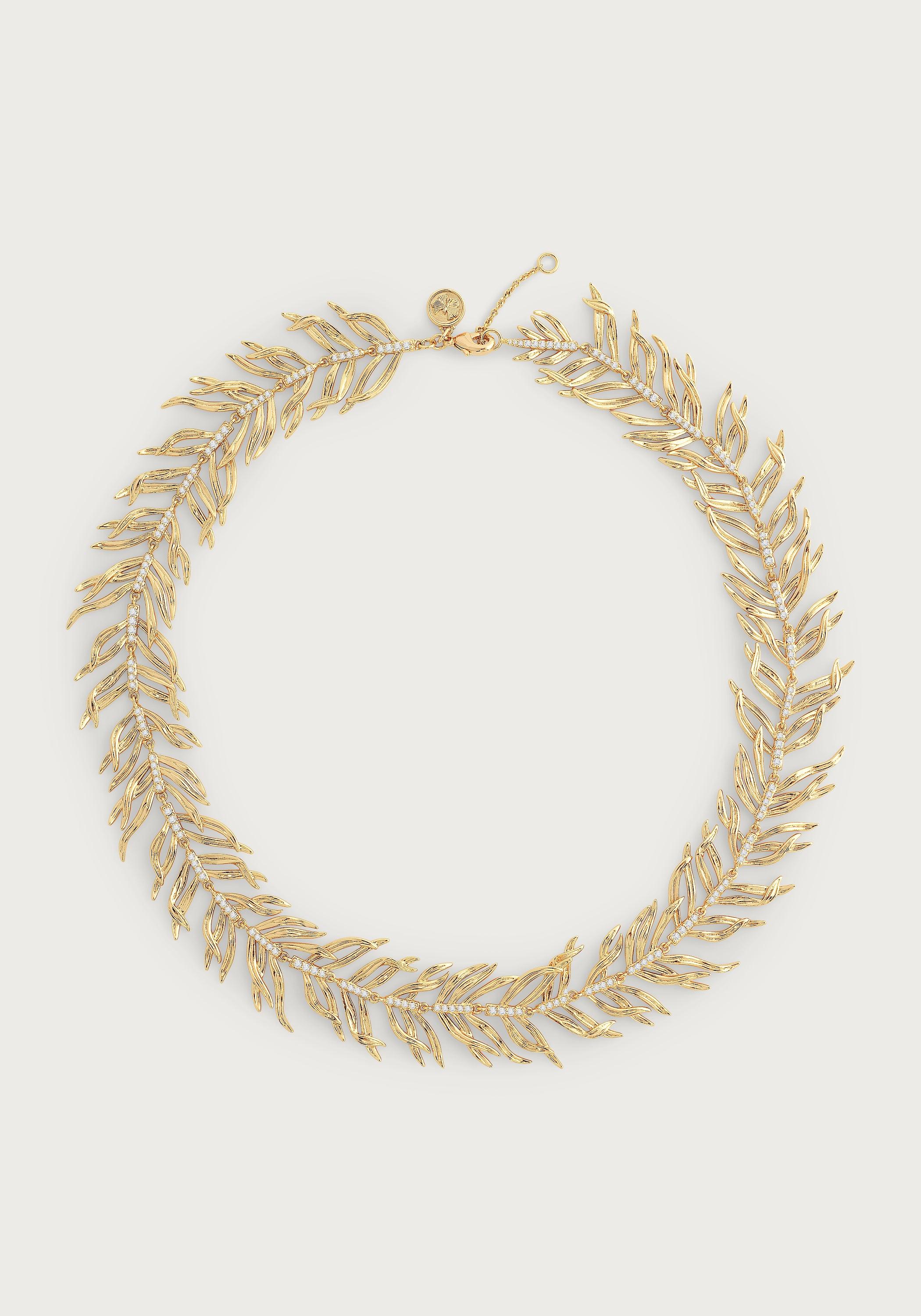Palm Leaves Necklace - Anabel Aram