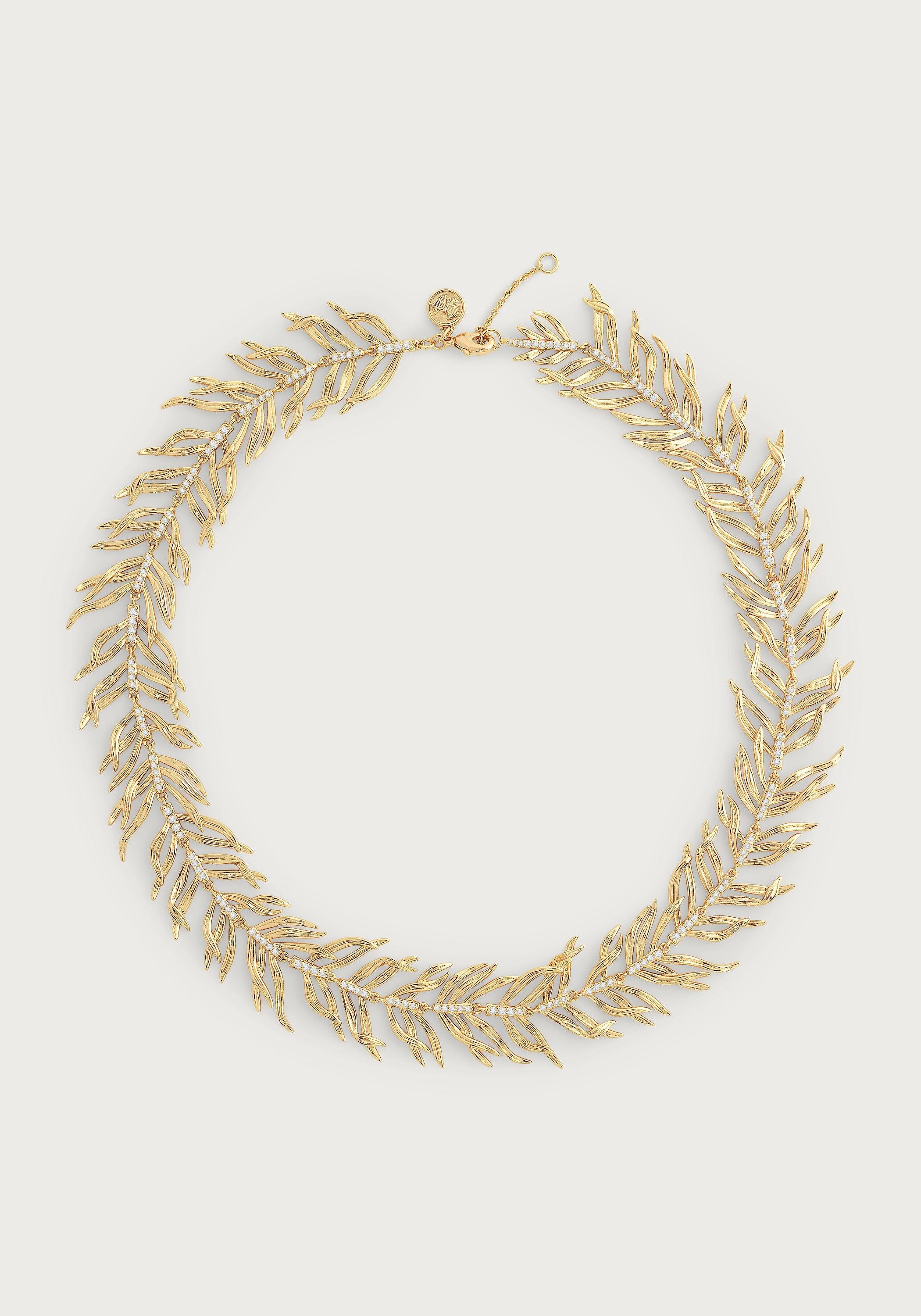 Palm Leaves Necklace - Anabel Aram