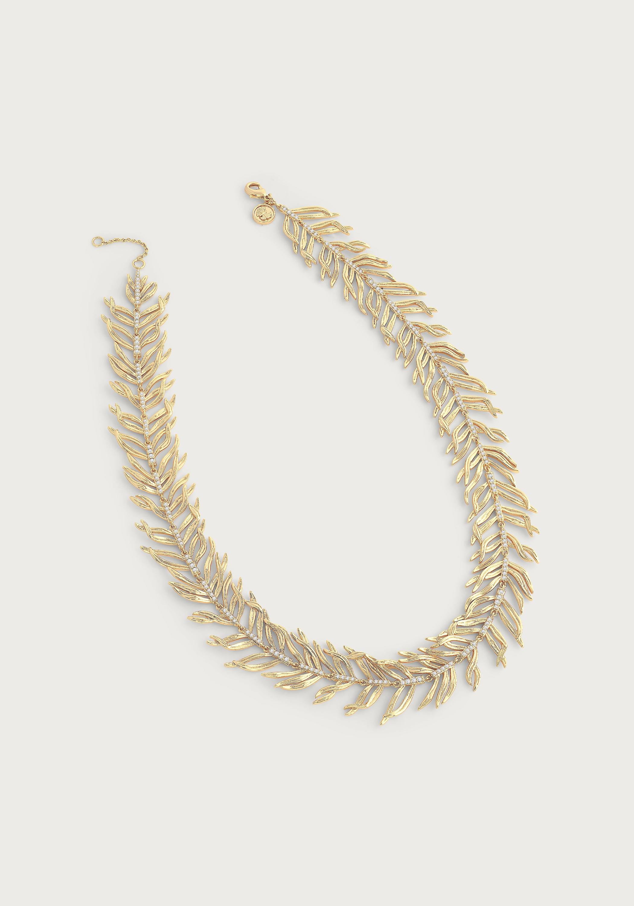 Palm Leaves Necklace - Anabel Aram