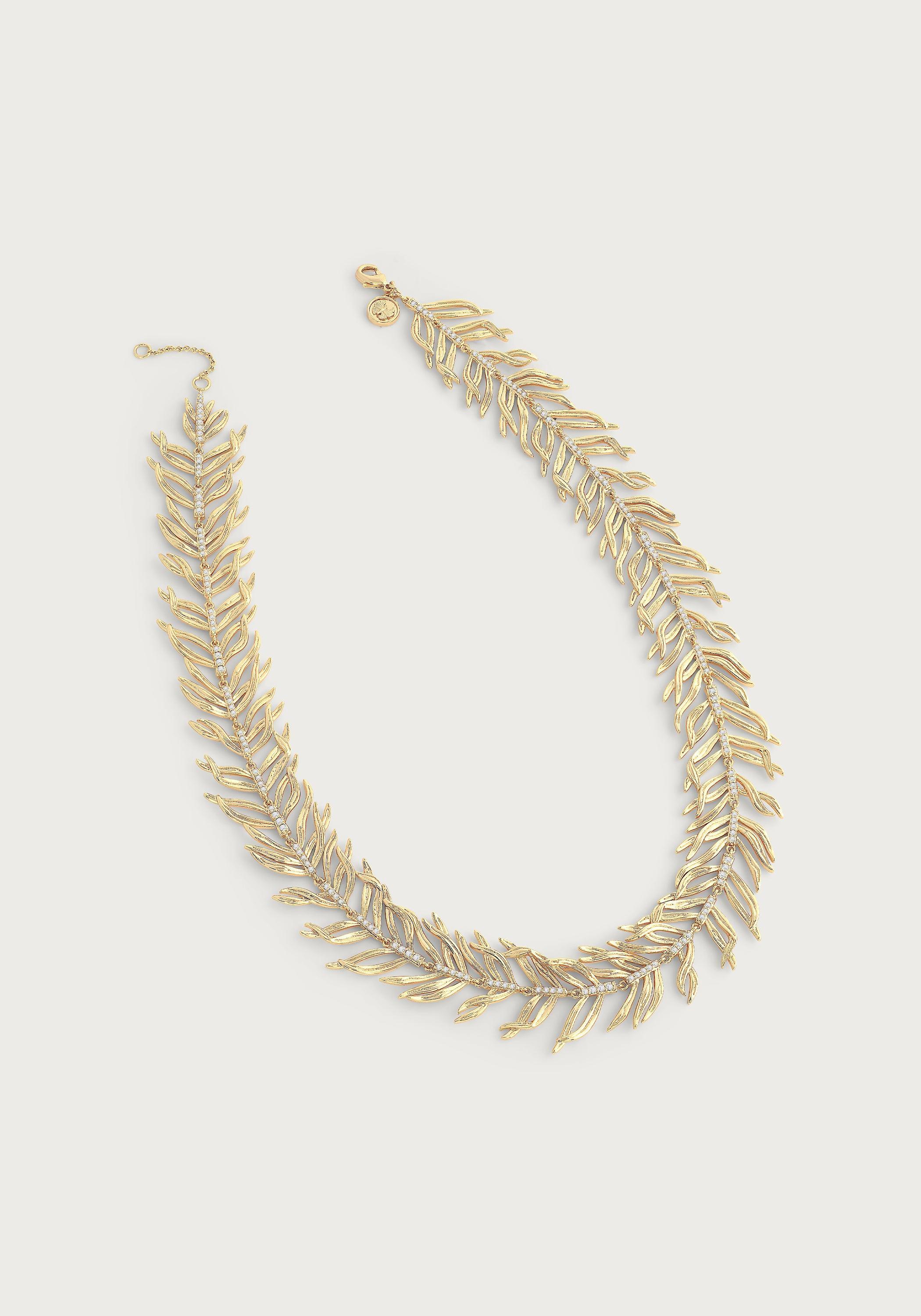 Palm Leaves Necklace - Anabel Aram