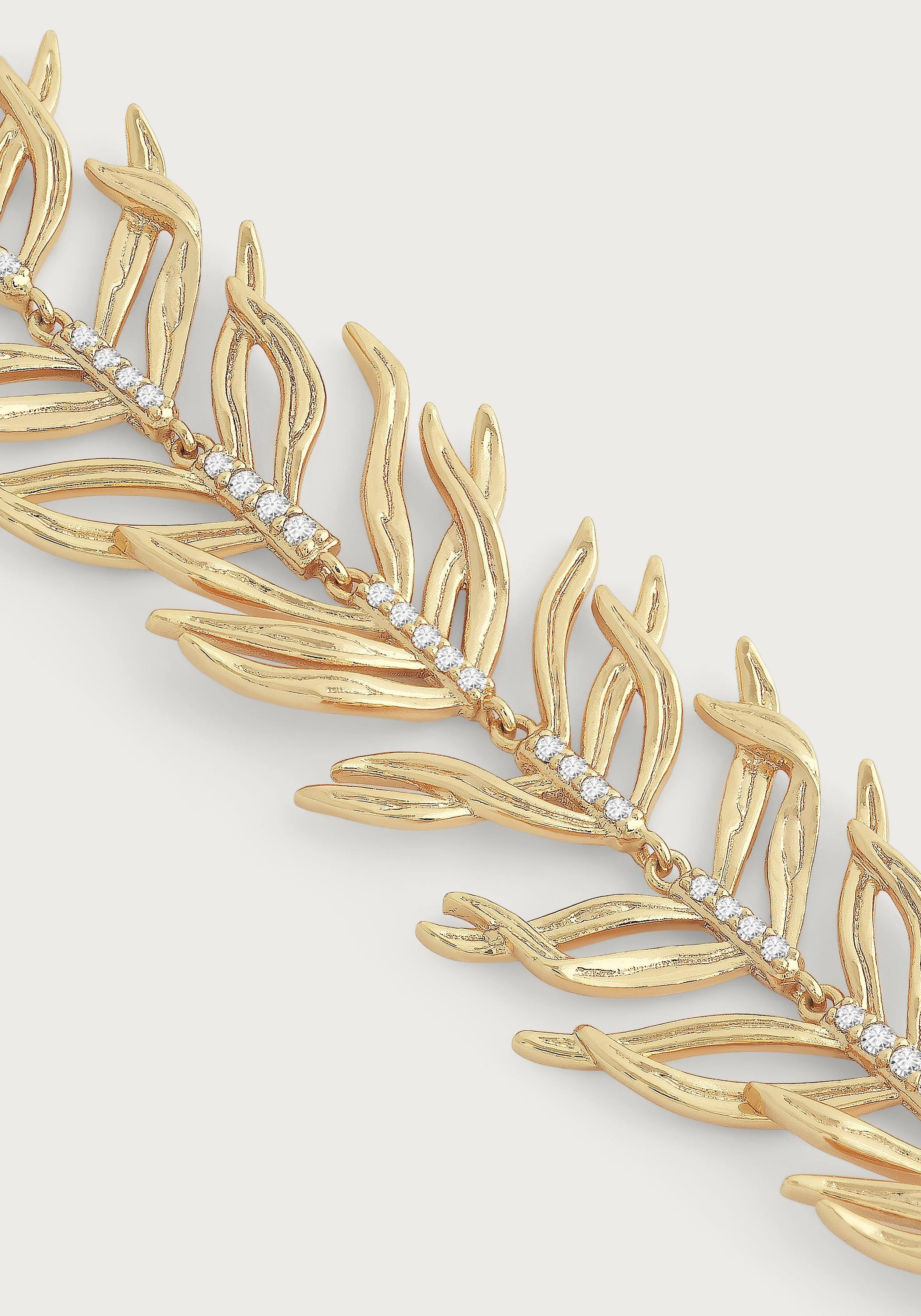 Palm Leaves Necklace - Anabel Aram