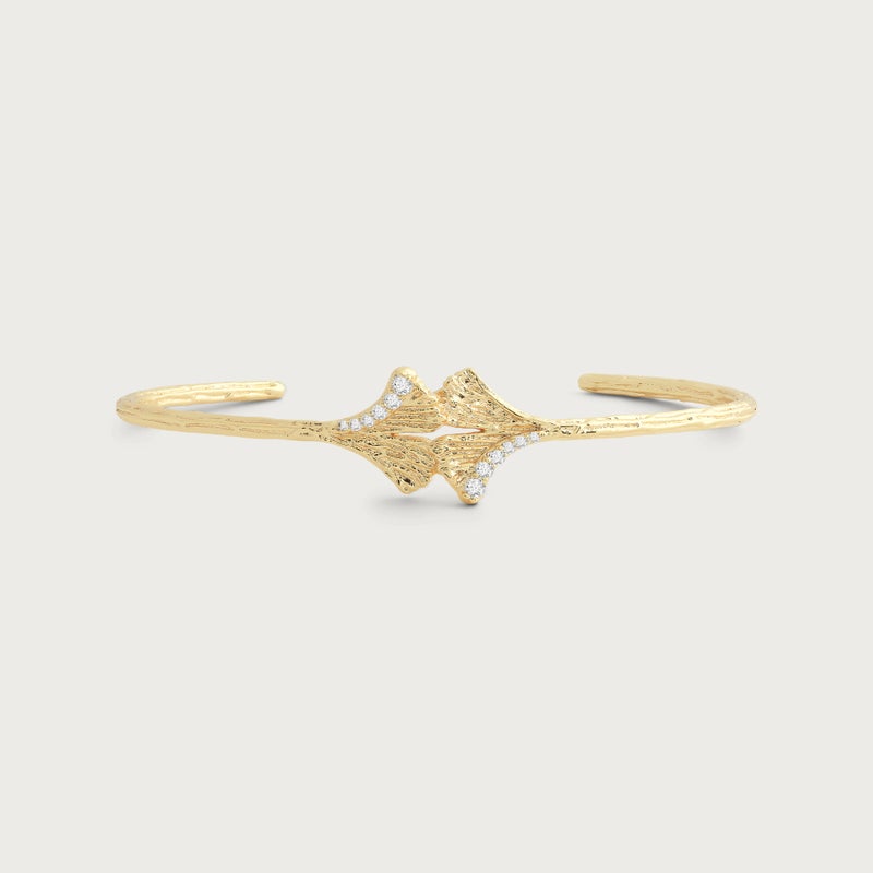 Ginkgo Leaves Bangle - Anabel Aram