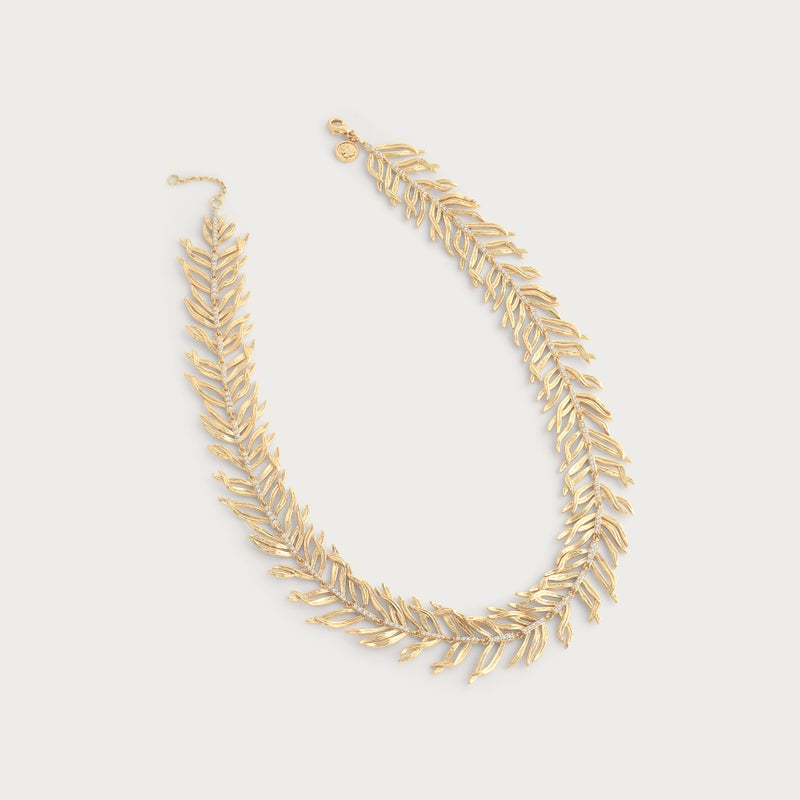 Palm Leaves Necklace - Anabel Aram