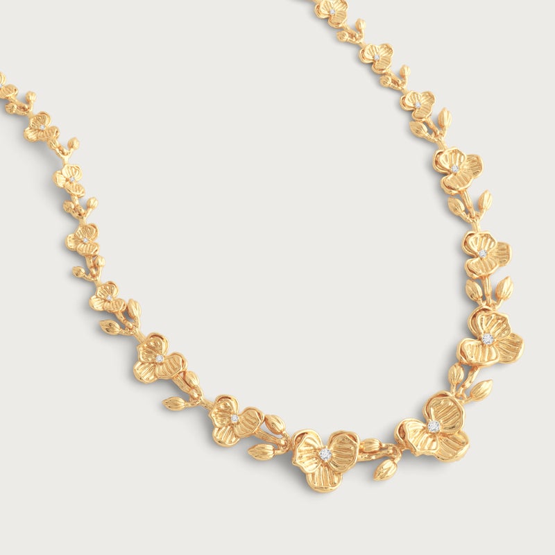 Orchid Link Necklace - Anabel Aram