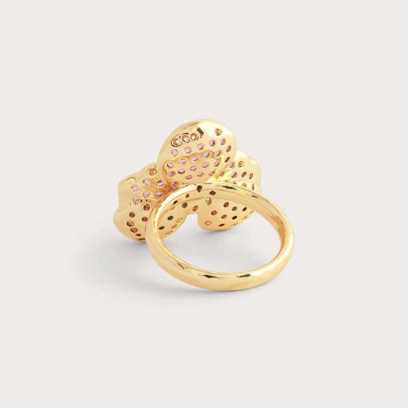 Orchid Pink Pavé Ring - Anabel Aram