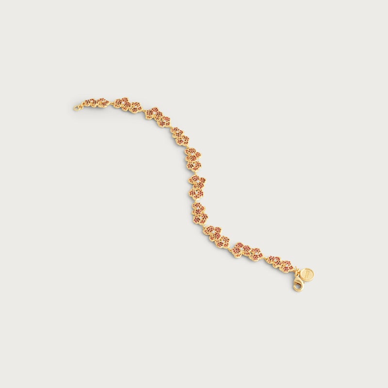 Orchid Pink Pavé Tennis Bracelet - Anabel Aram