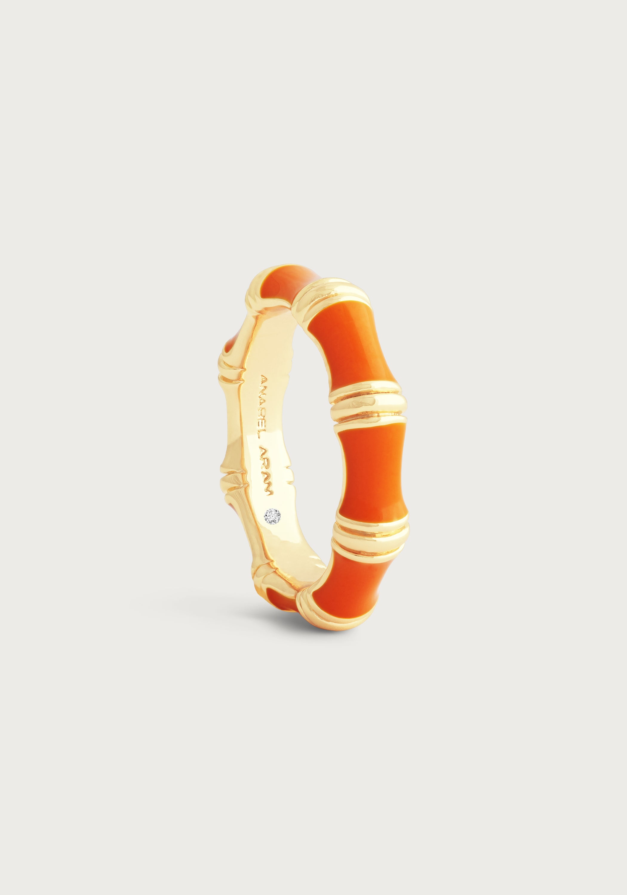 Bamboo Enameled Ring