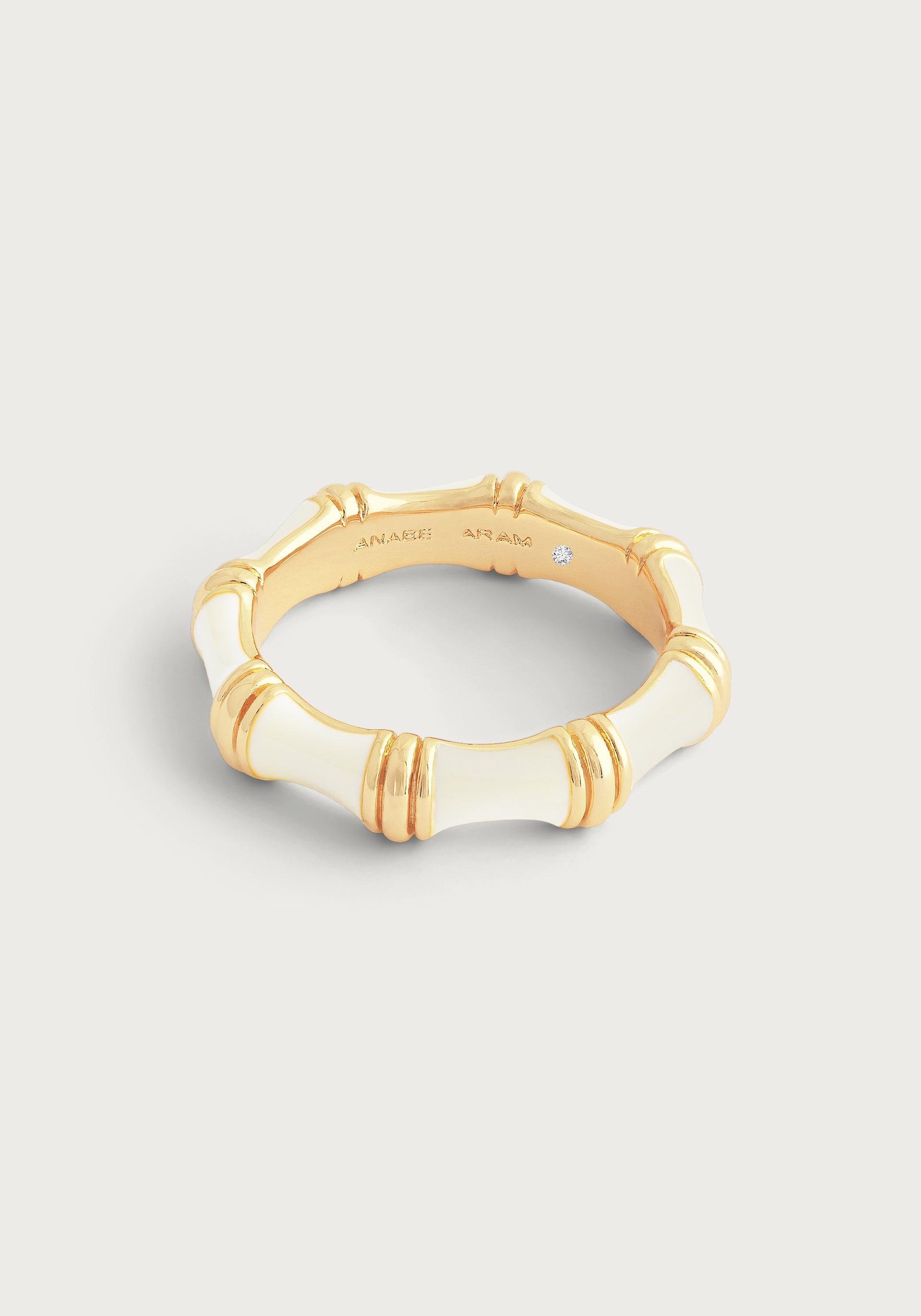 Bamboo Enameled Ring – Anabel Aram