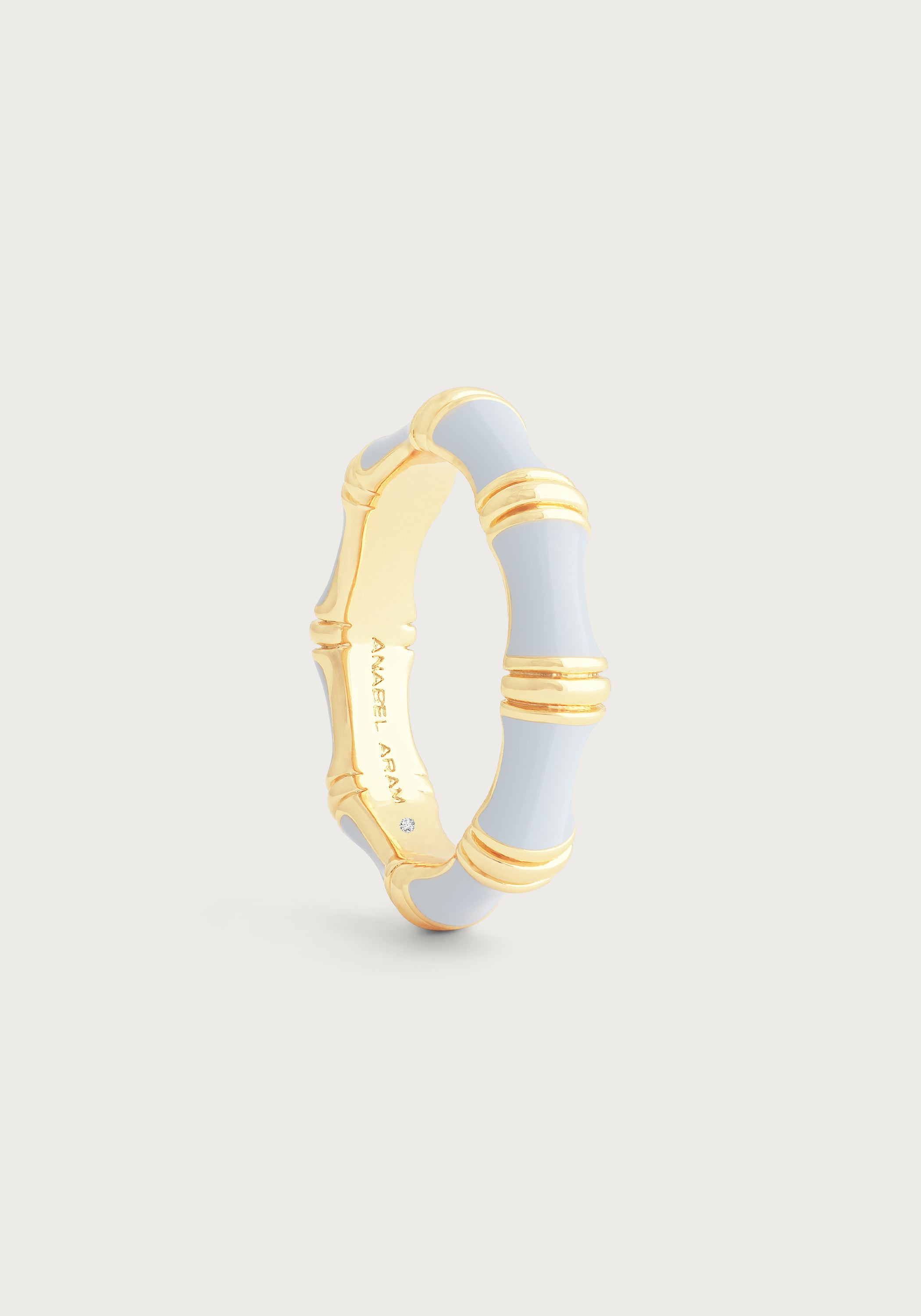 Bamboo Enameled Ring