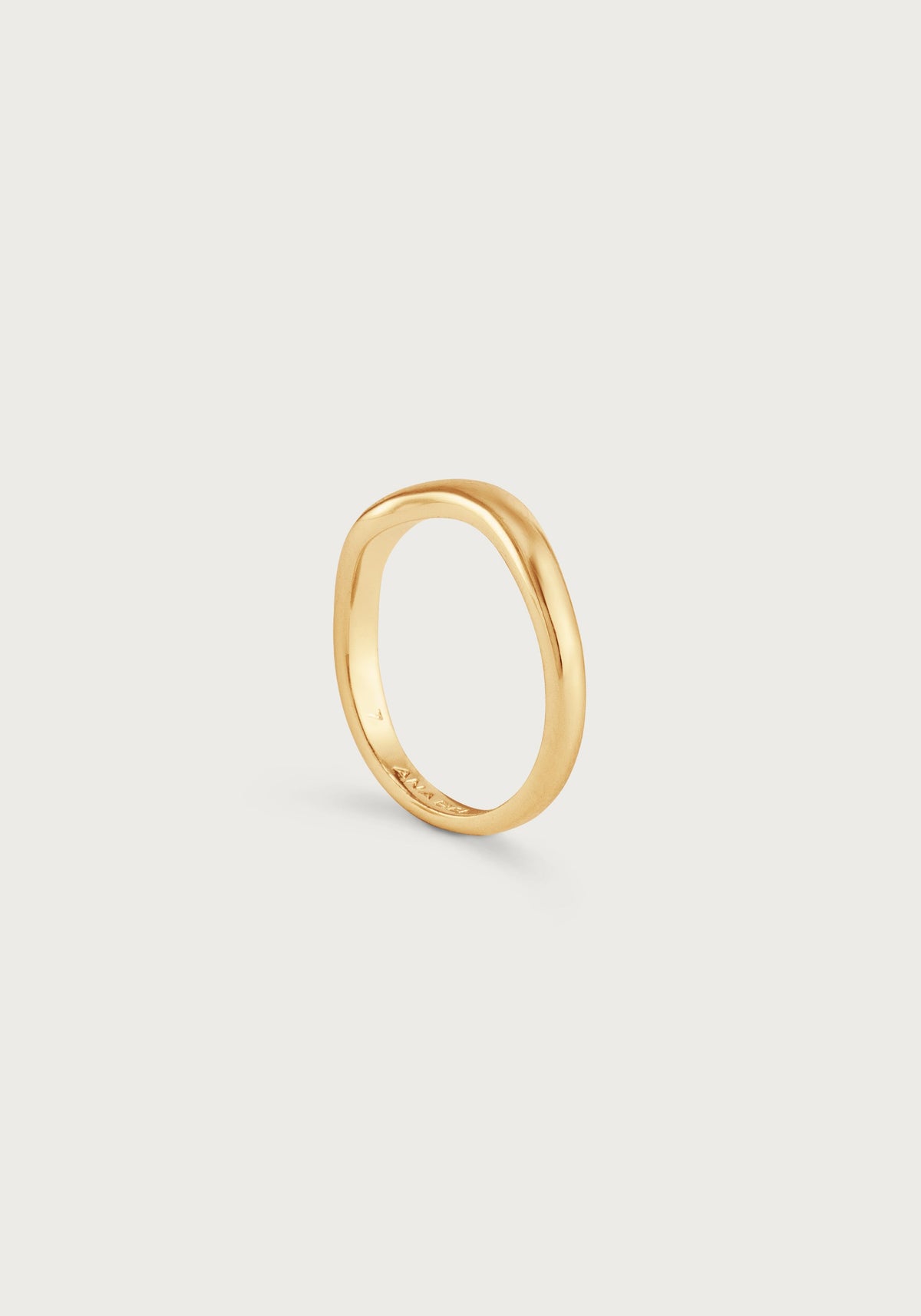 River Wave Ring, Gold