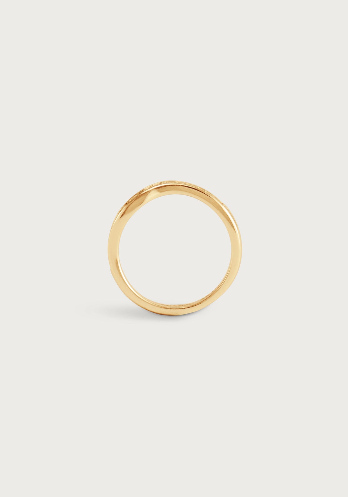 River Pave Wave Ring, Gold
