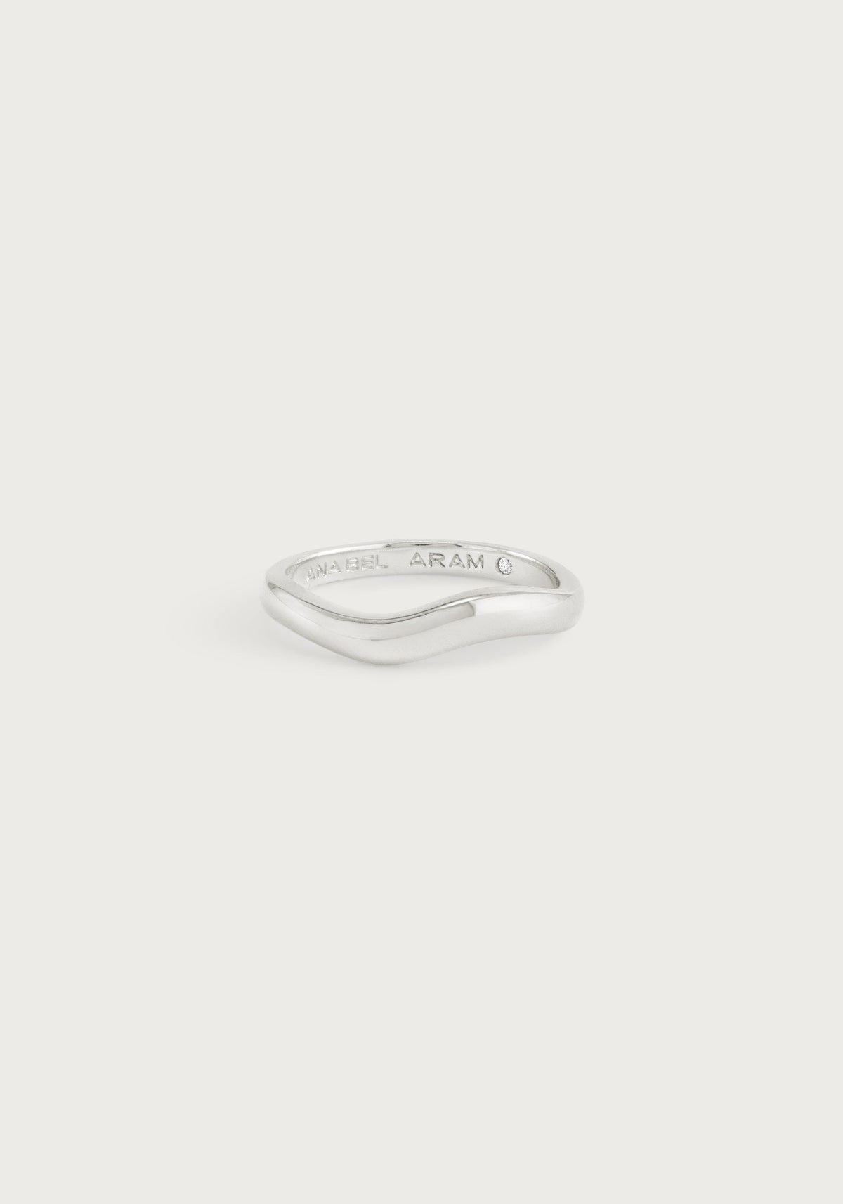 River Wave Ring, Silver