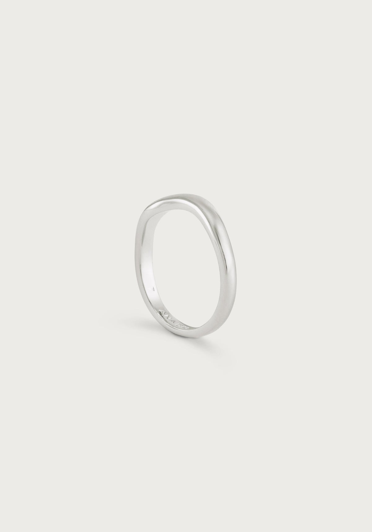River Wave Ring, Silver