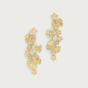 Butterfly With Flowers Dangle Earrings - Anabel Aram