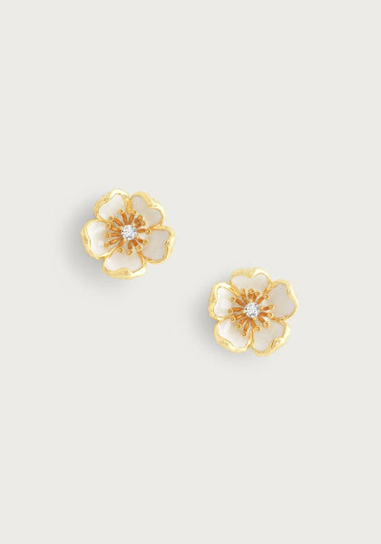 Wildflowers Enameled Stud Earrings - Anabel Aram
