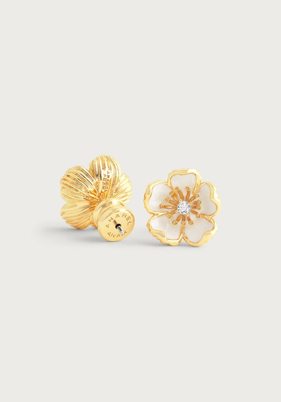 Wildflowers Enameled Stud Earrings - Anabel Aram