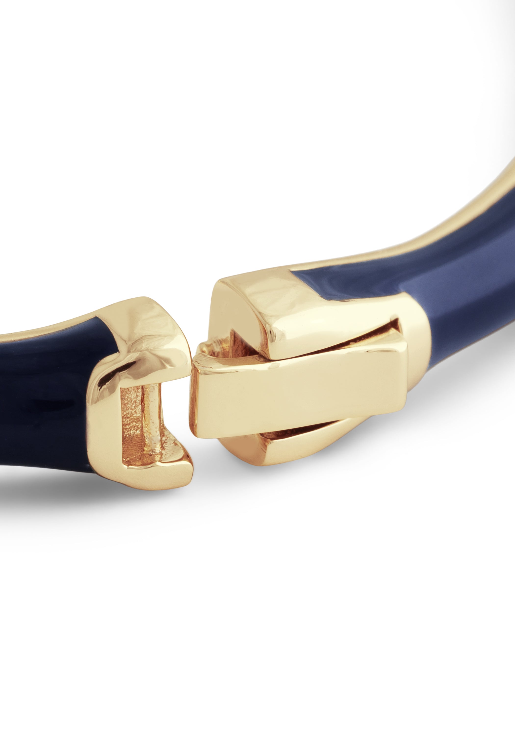 Bamboo Enameled Hinged Bangle (Small)