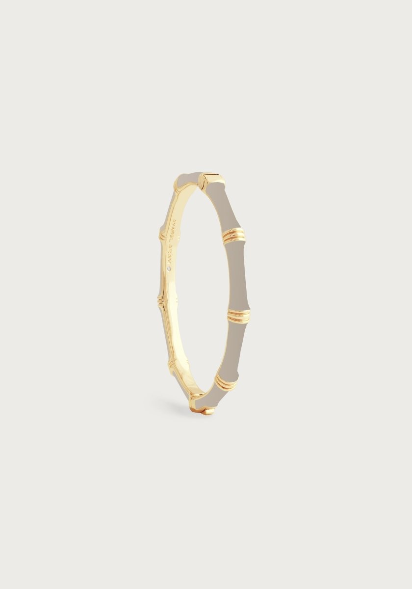 Bamboo Enameled Hinged Bangle - Anabel Aram