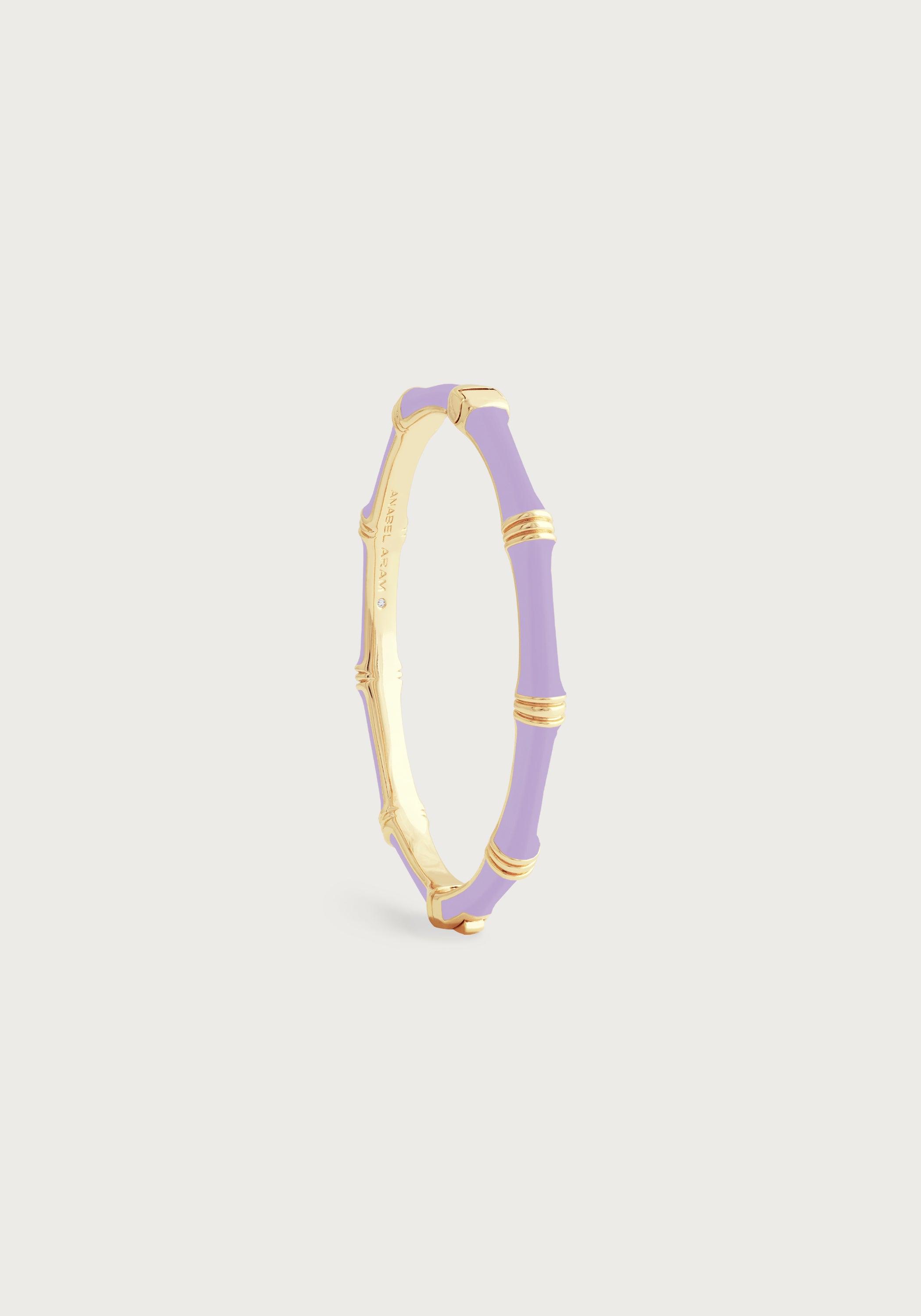 Bamboo Enameled Hinged Bangle