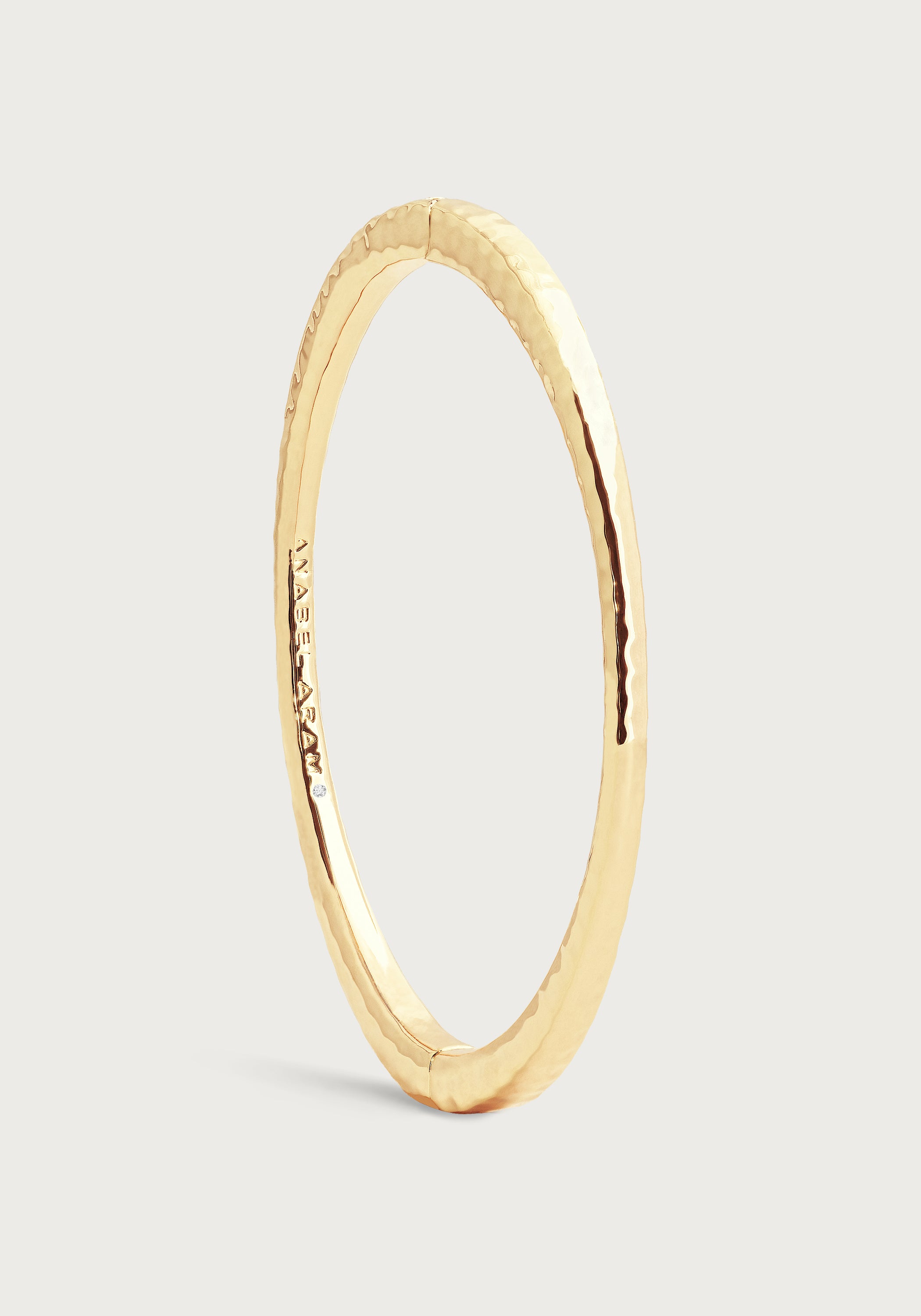 Farrier Thin Hinged Bangle, Gold