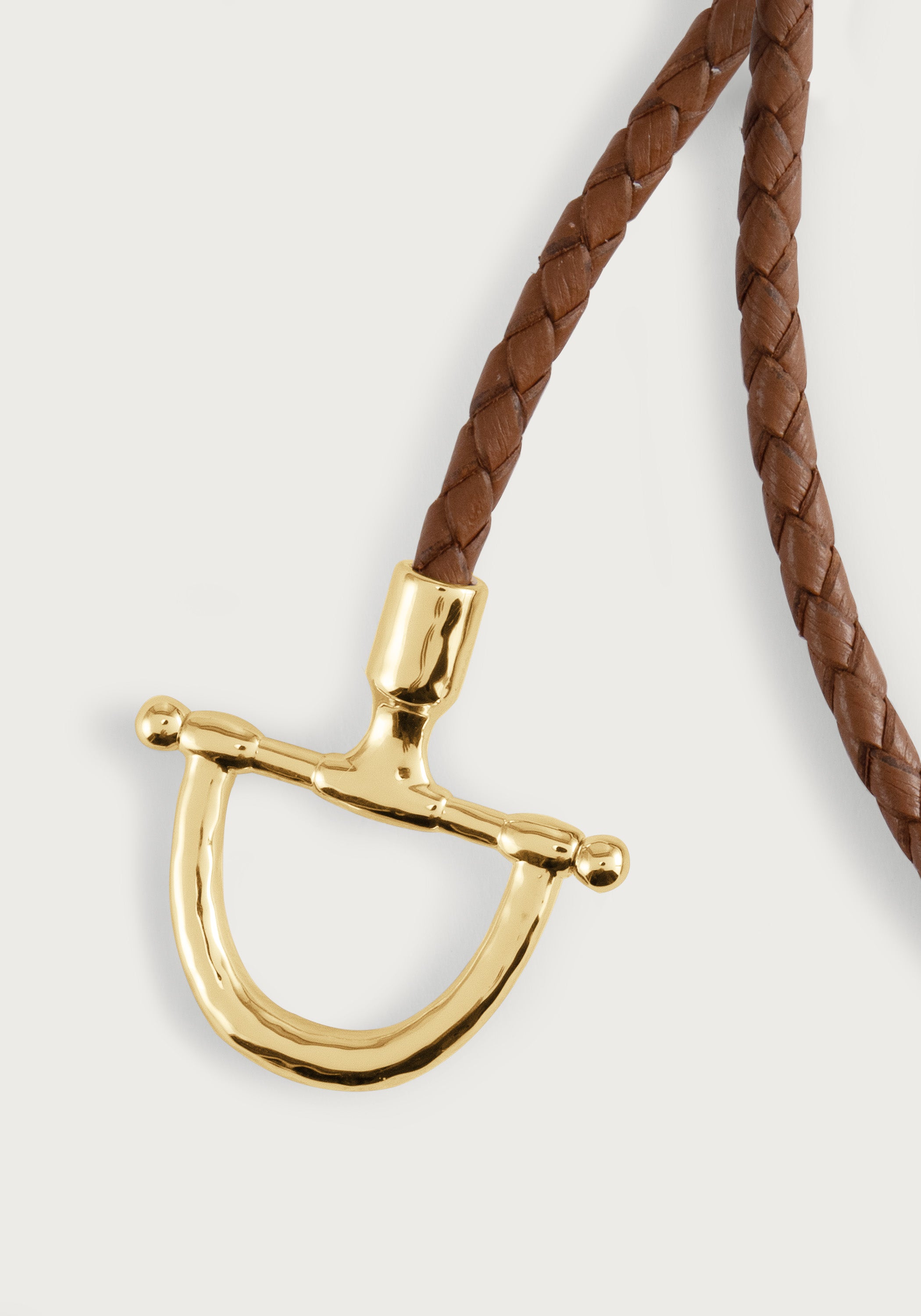 Cheval Leather Wrap Bracelet, Gold