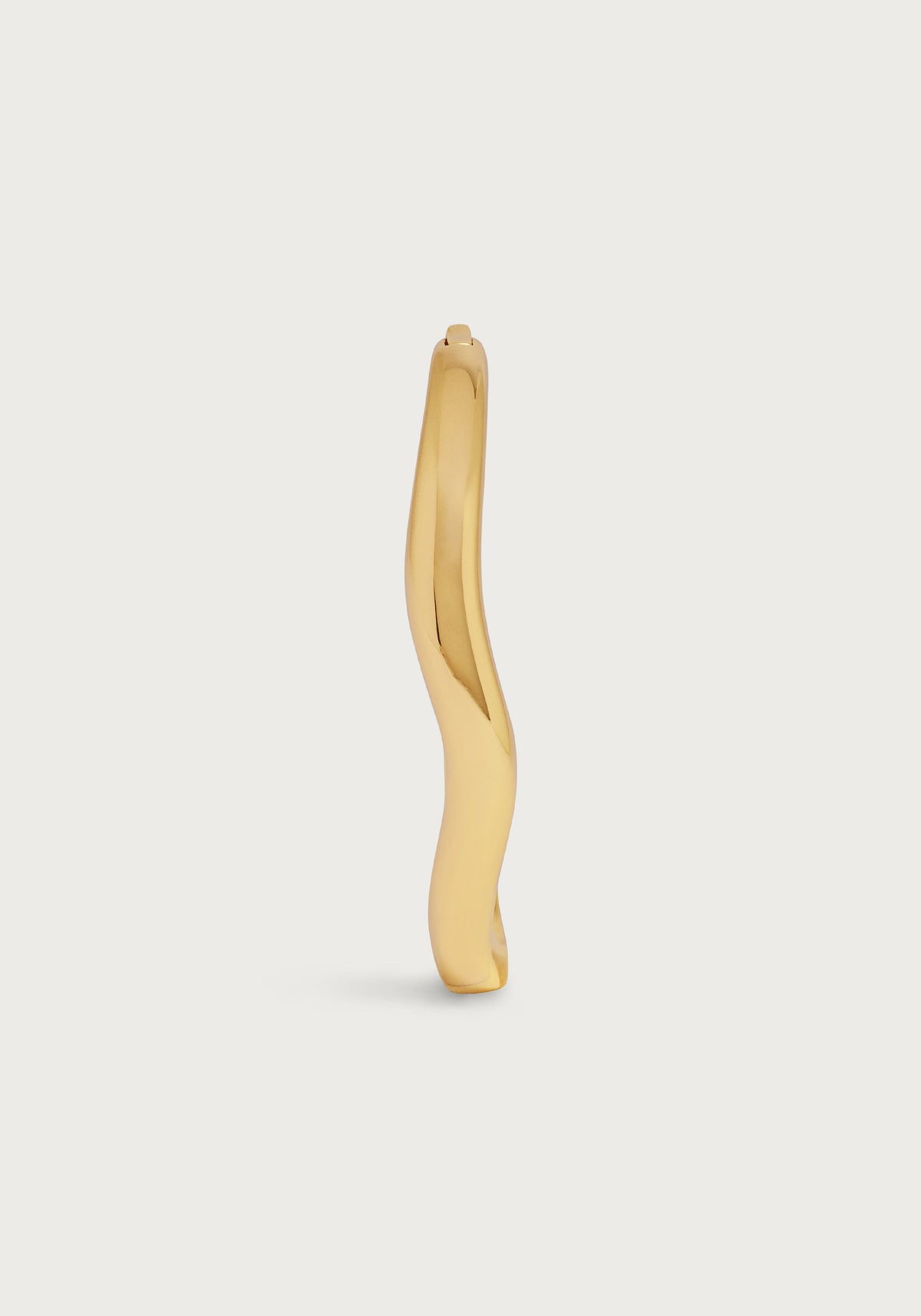 River Slim Hinged Bangle, Gold