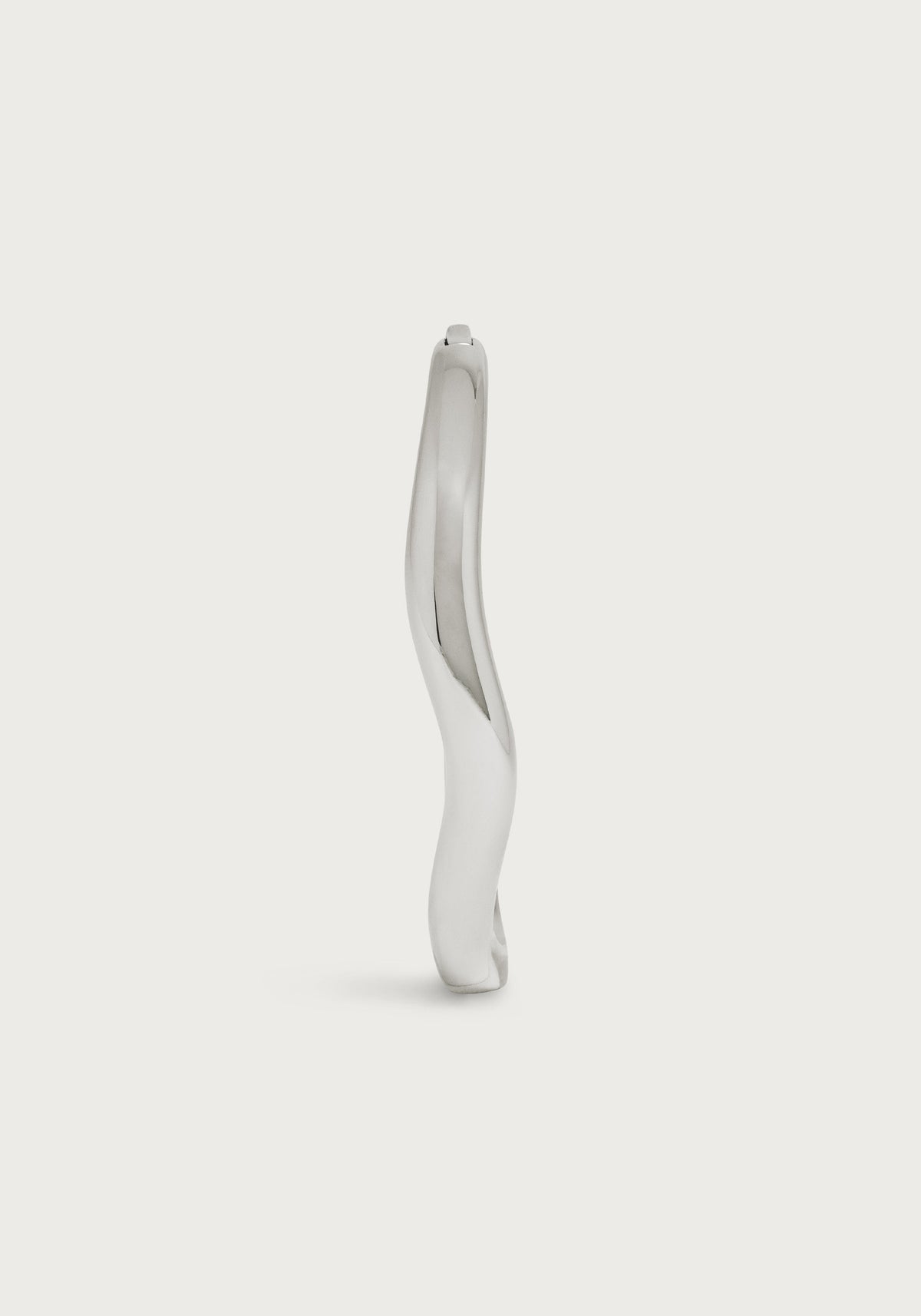 River Slim Hinged Bangle, Silver