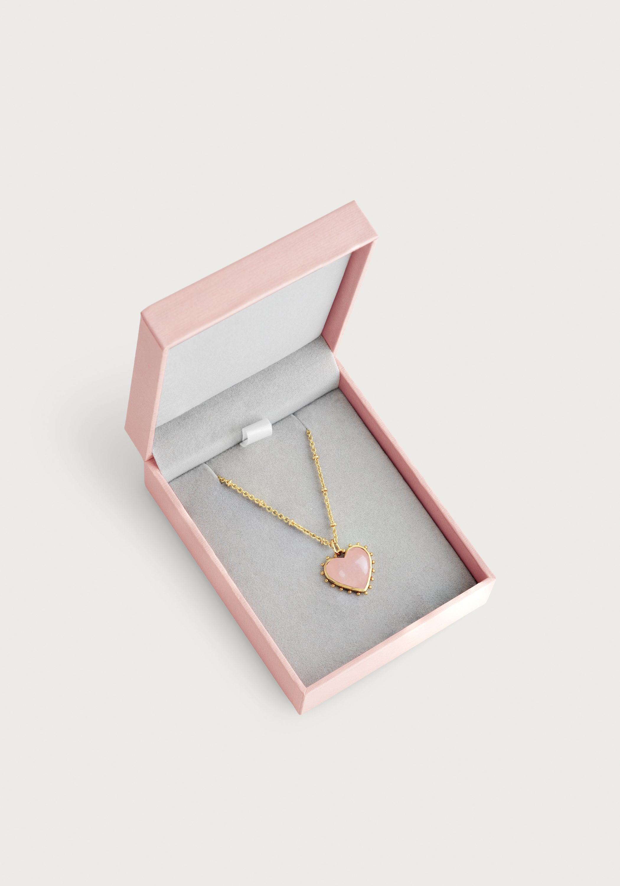 Heart With Stone Pendant Necklace