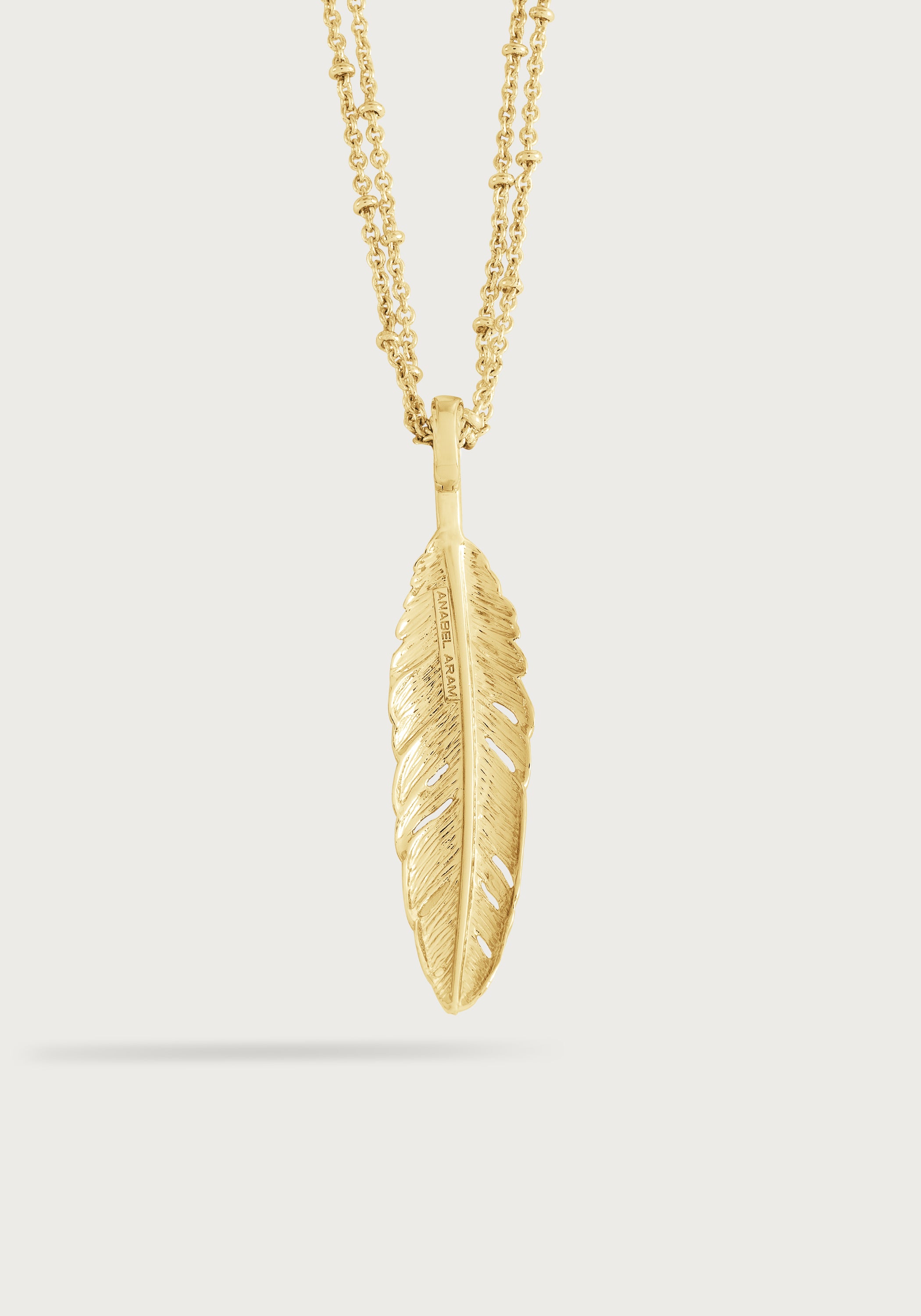 Feather Large Pendant Necklace