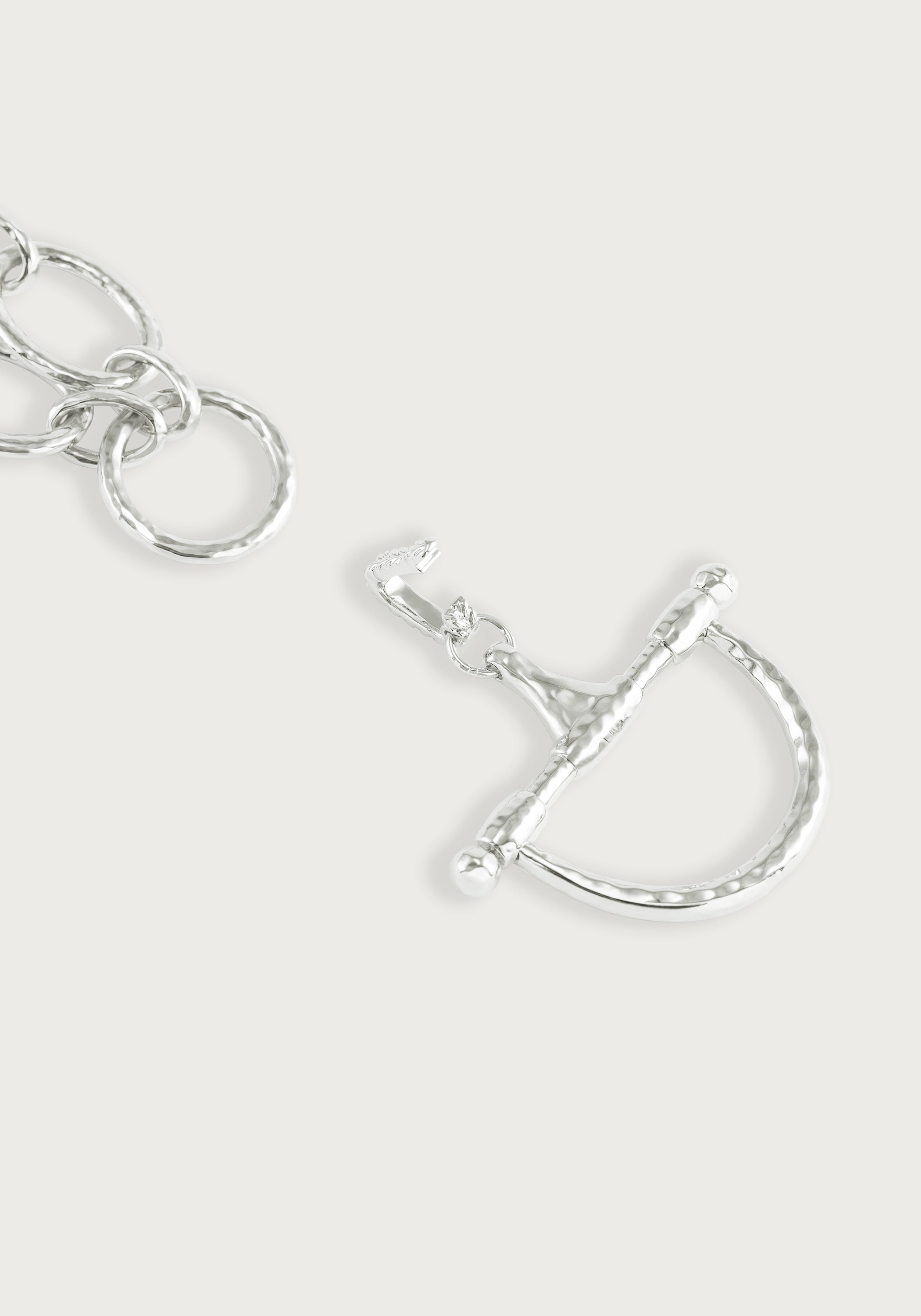 Cheval Medium Bit Pendant, Silver