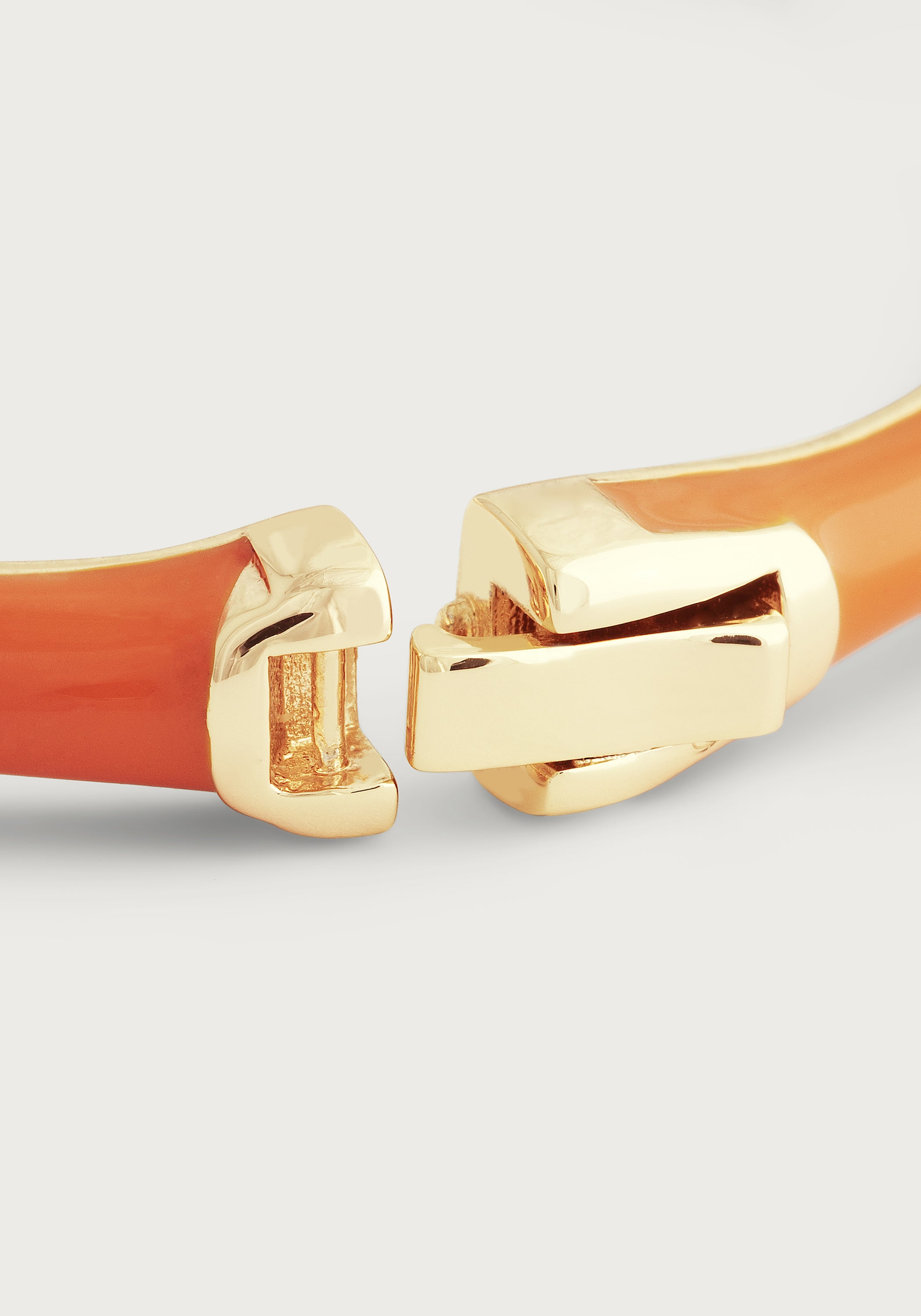 Bamboo Enameled Hinged Bangle (Small)