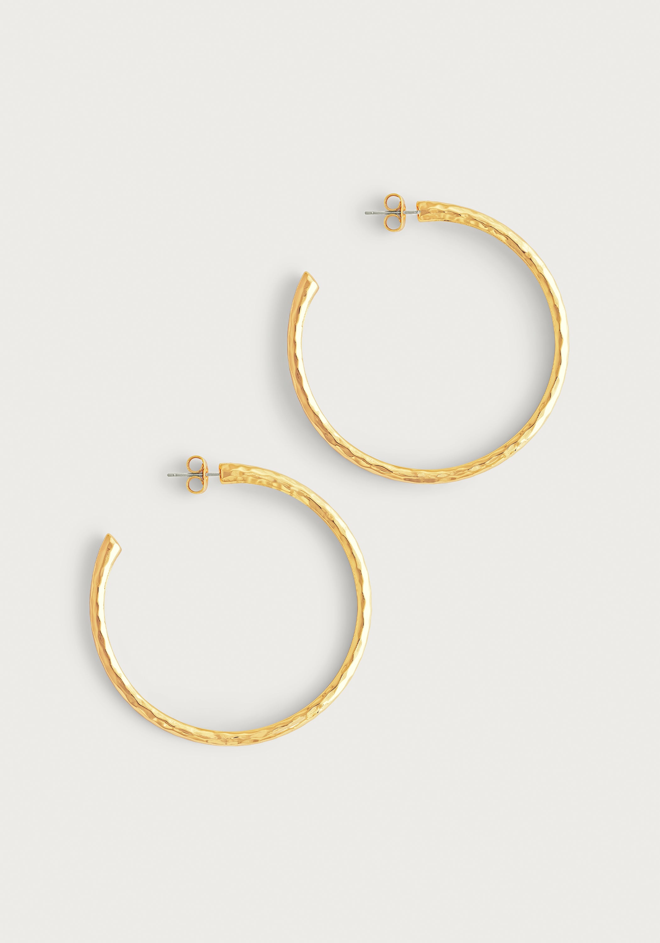 Farrier Large Hoops, Gold