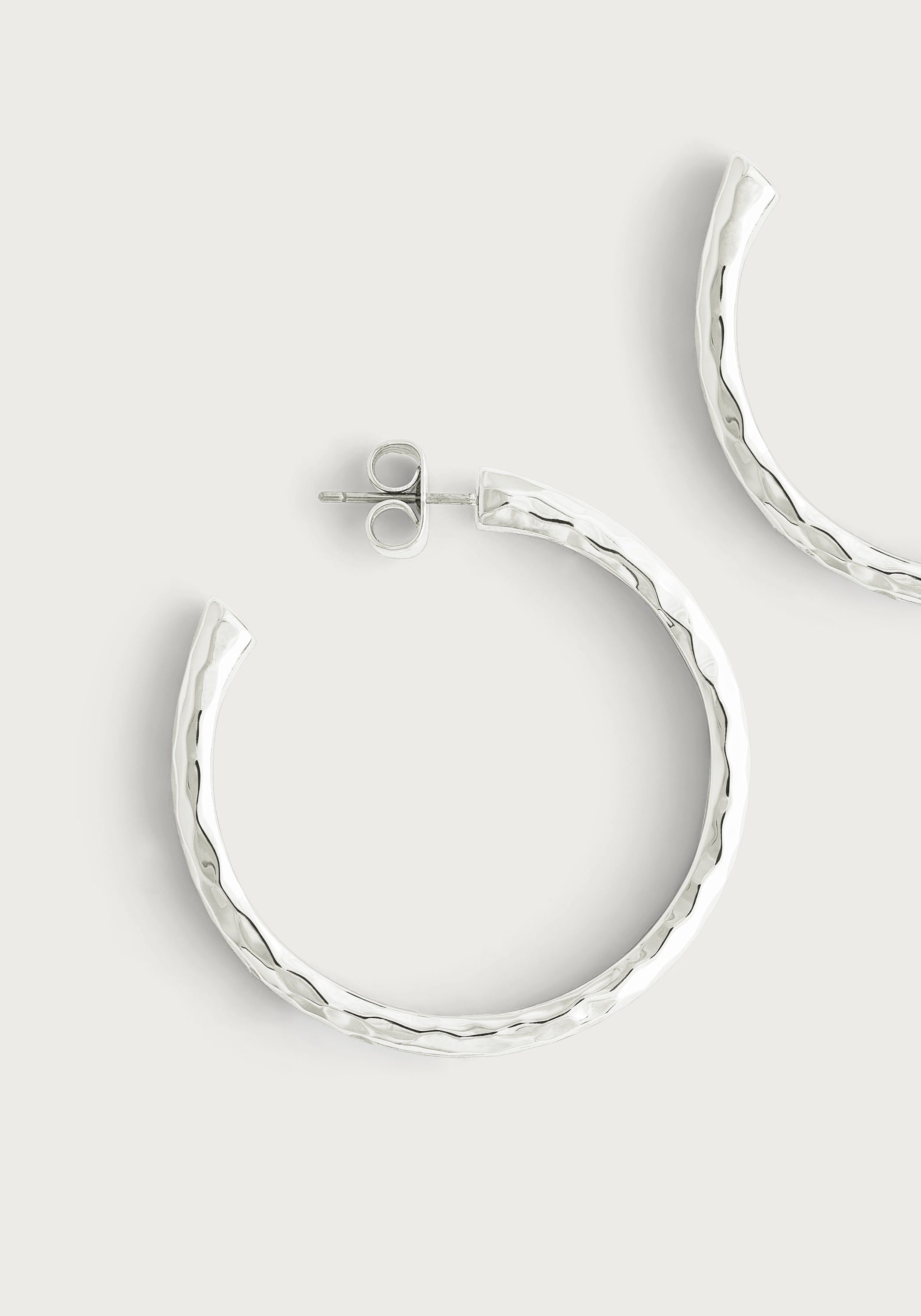 Alberta Ferretti sculpted-hoop earrings - Silver