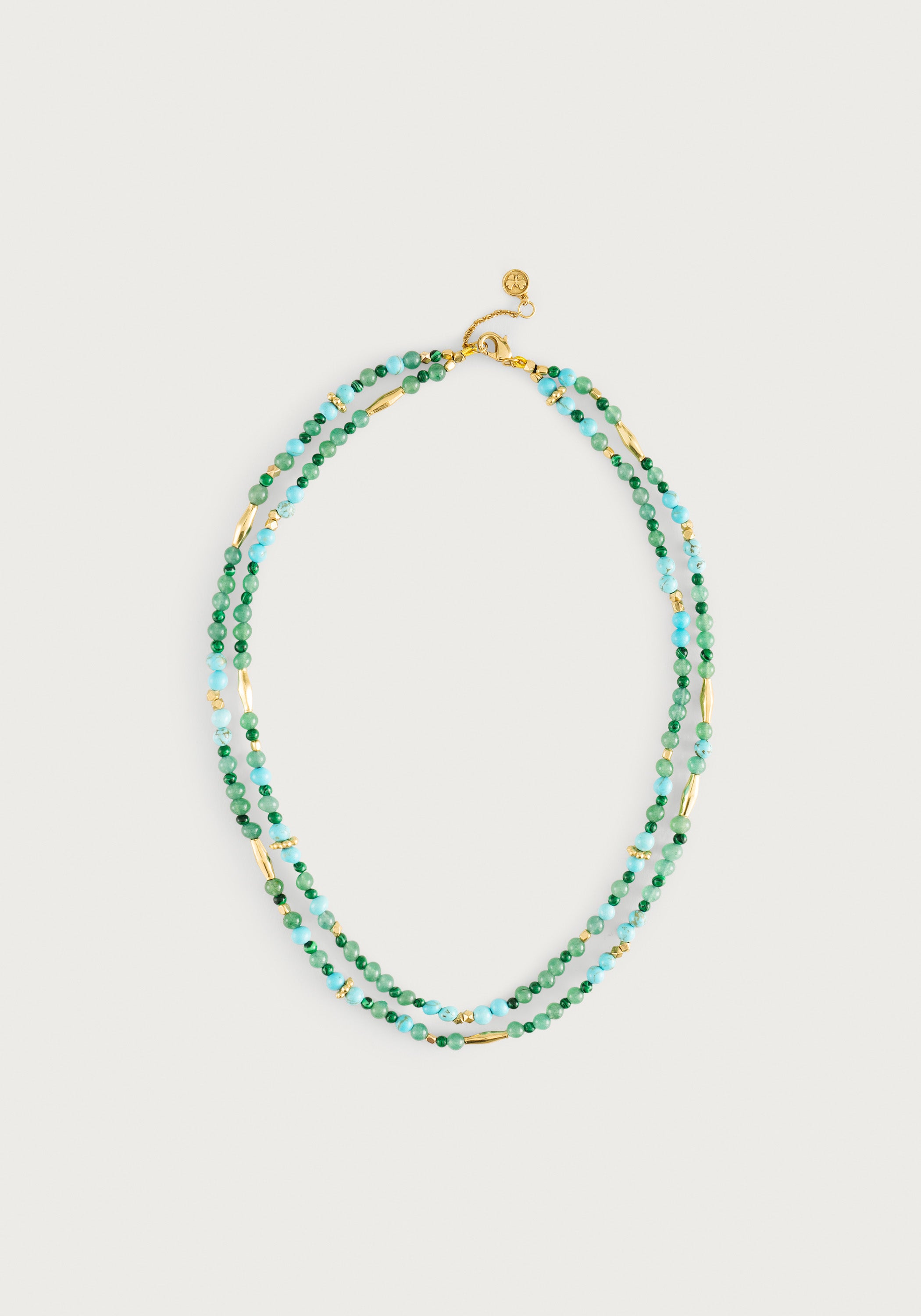 Milos Beaded Necklace - Turquoise