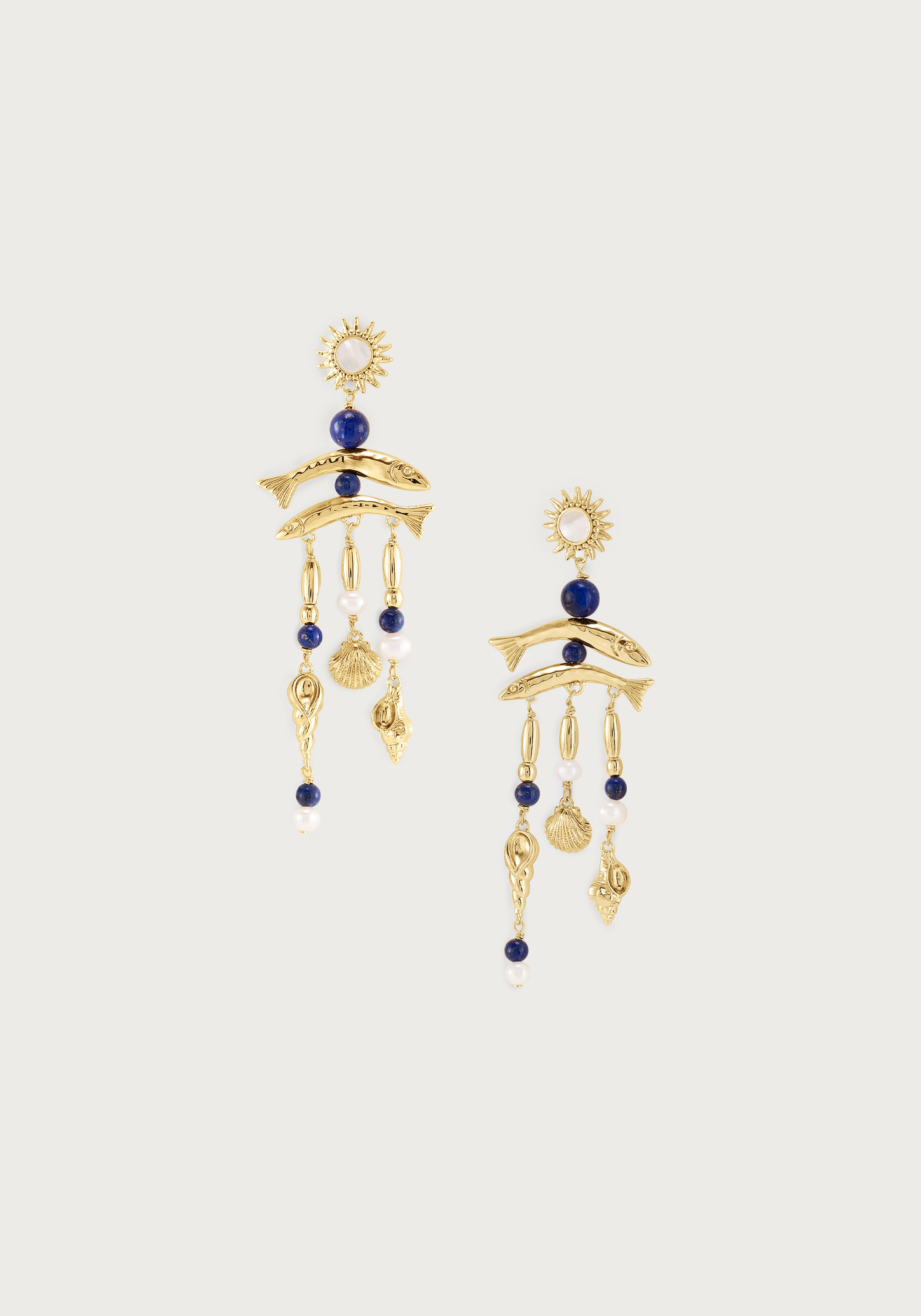 Milos Statement Multicharm Earrings
