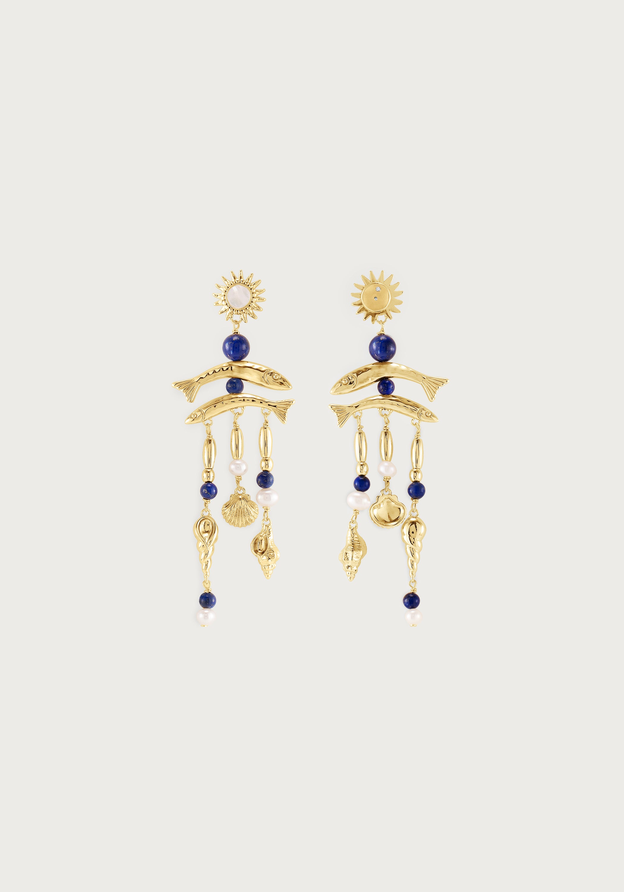 Milos Statement Multicharm Earrings