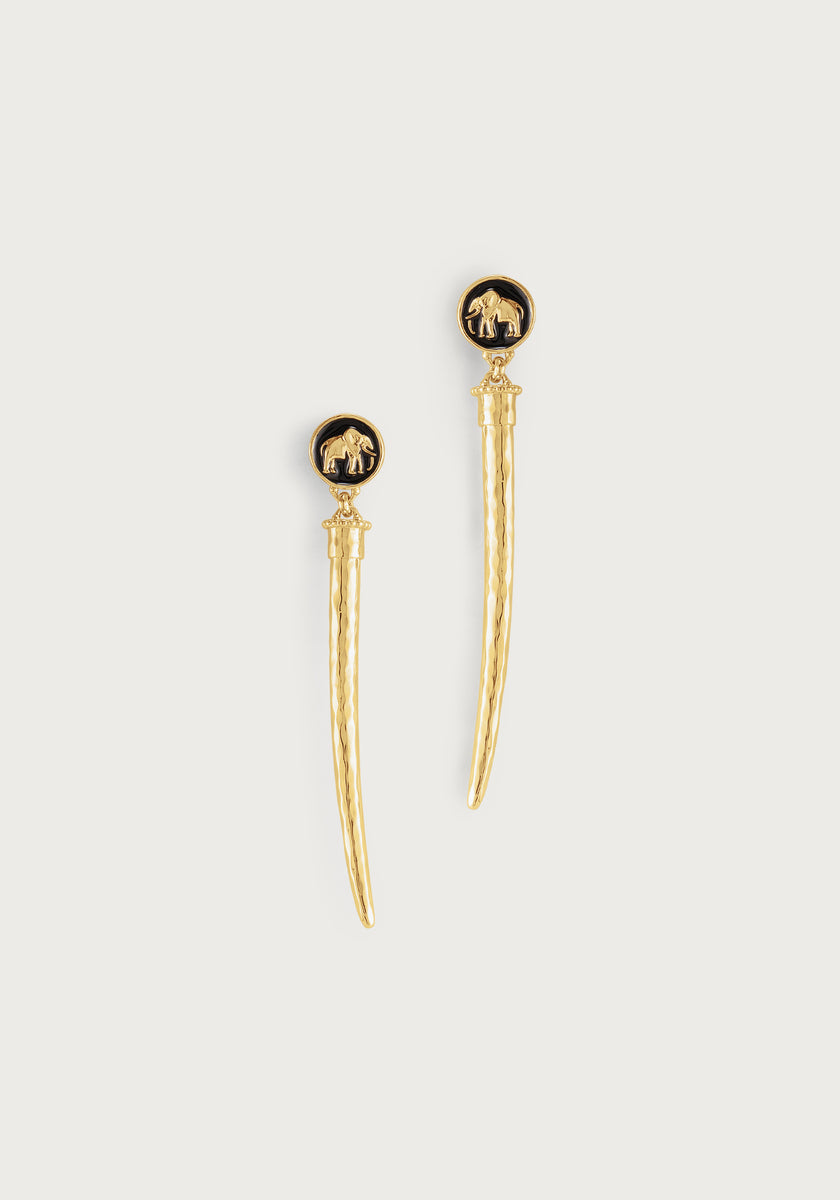 Safari Tusk Drop Earrings