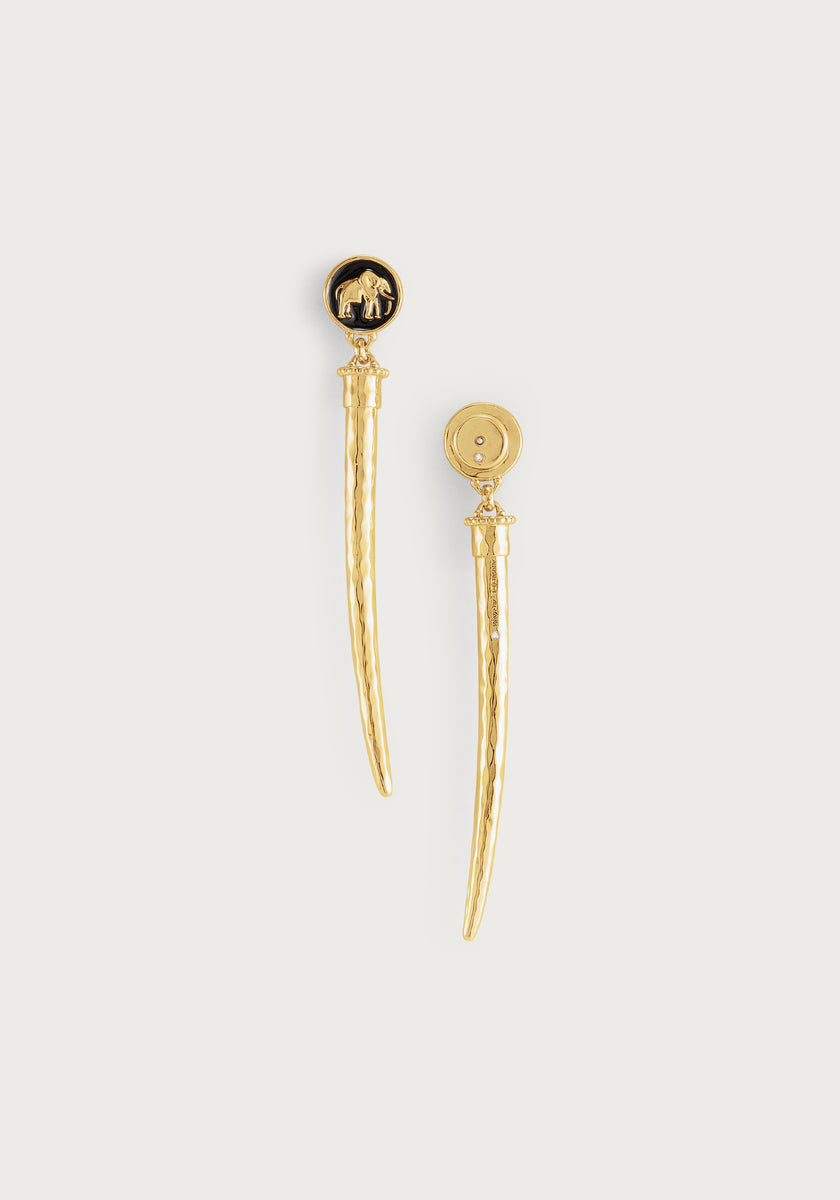 Safari Tusk Drop Earrings