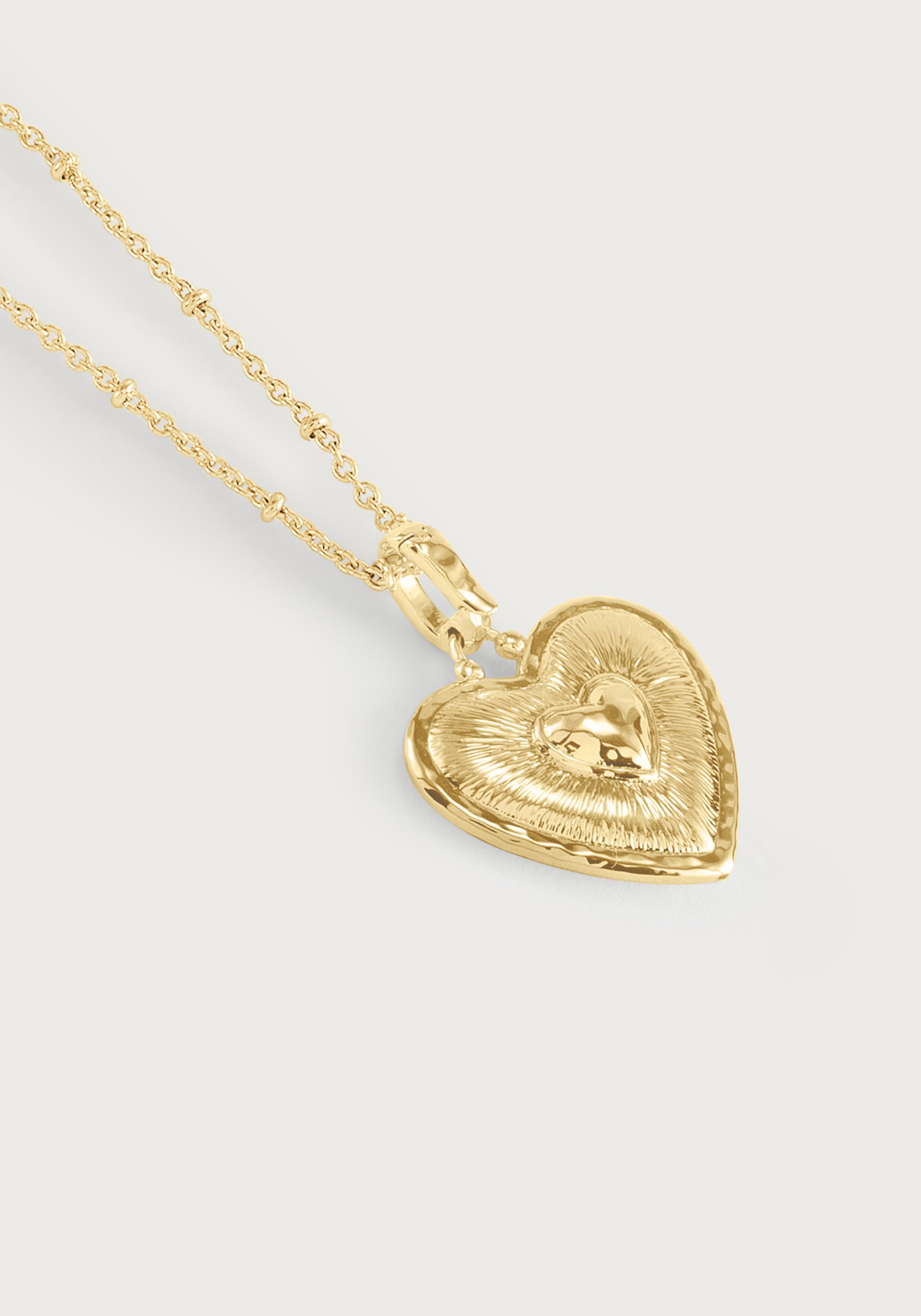Heart Radiant Gold Charm