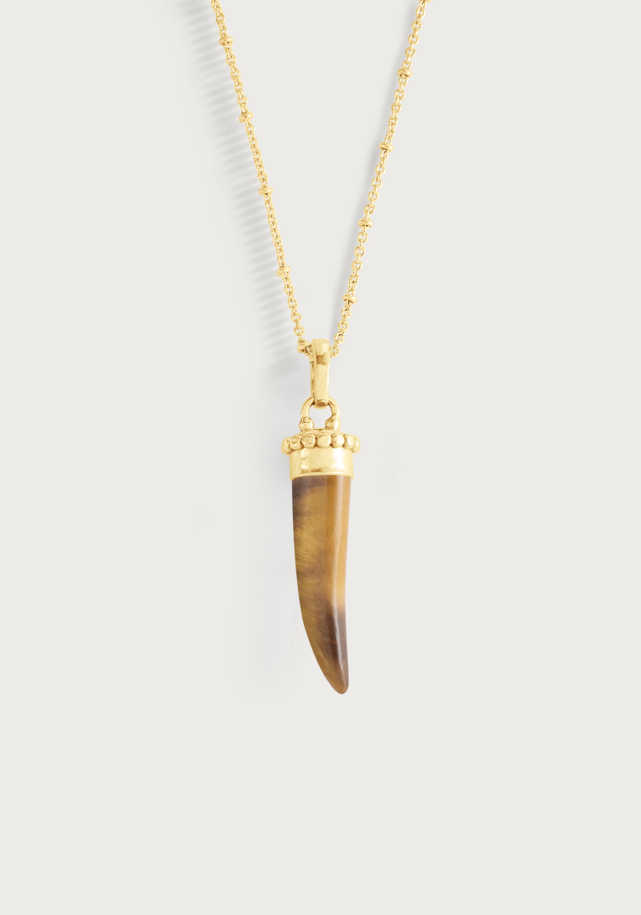 Forza Stone Horn Charm, Tigers Eye