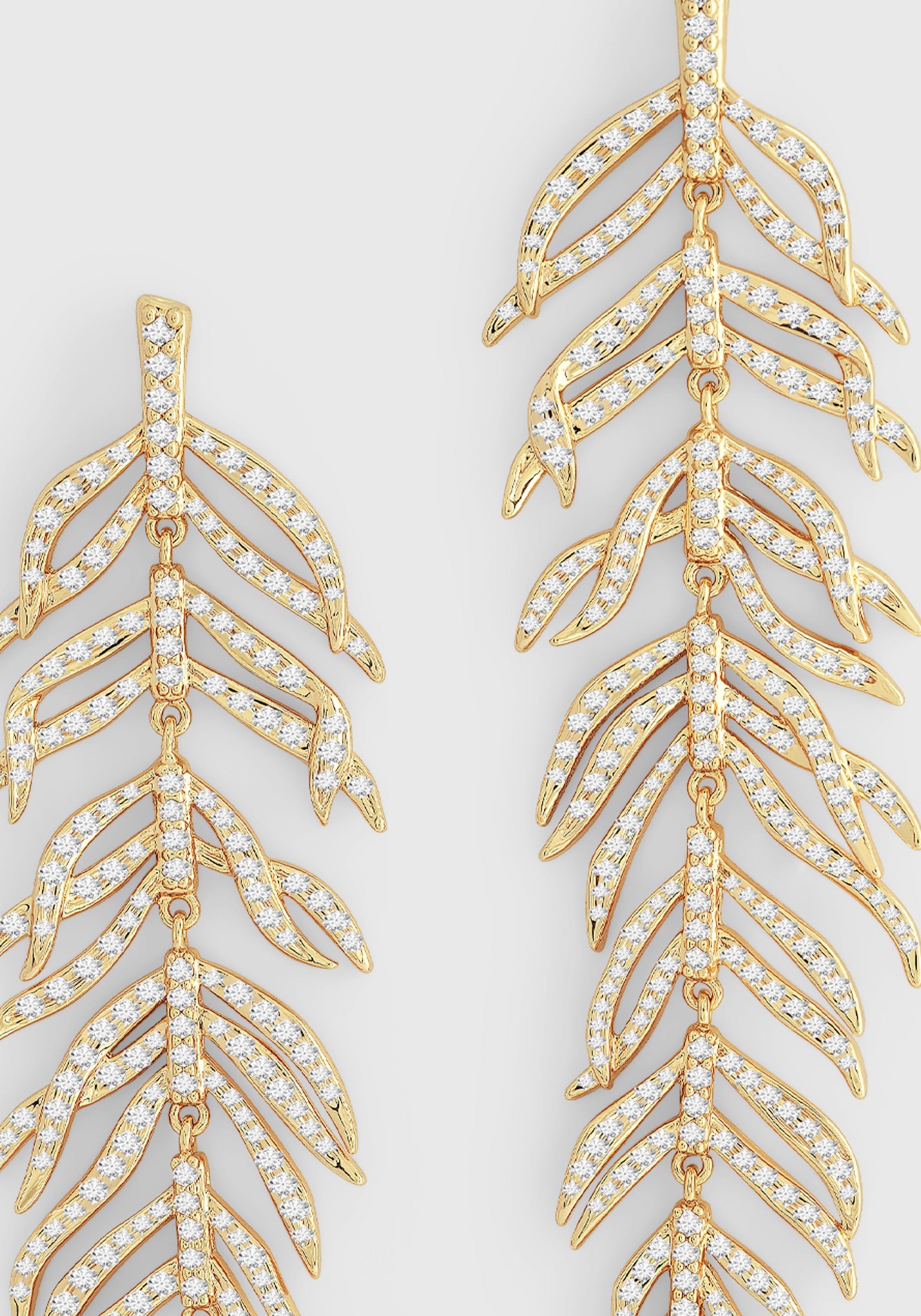Palm Leaves Dangle Earrings - Anabel Aram