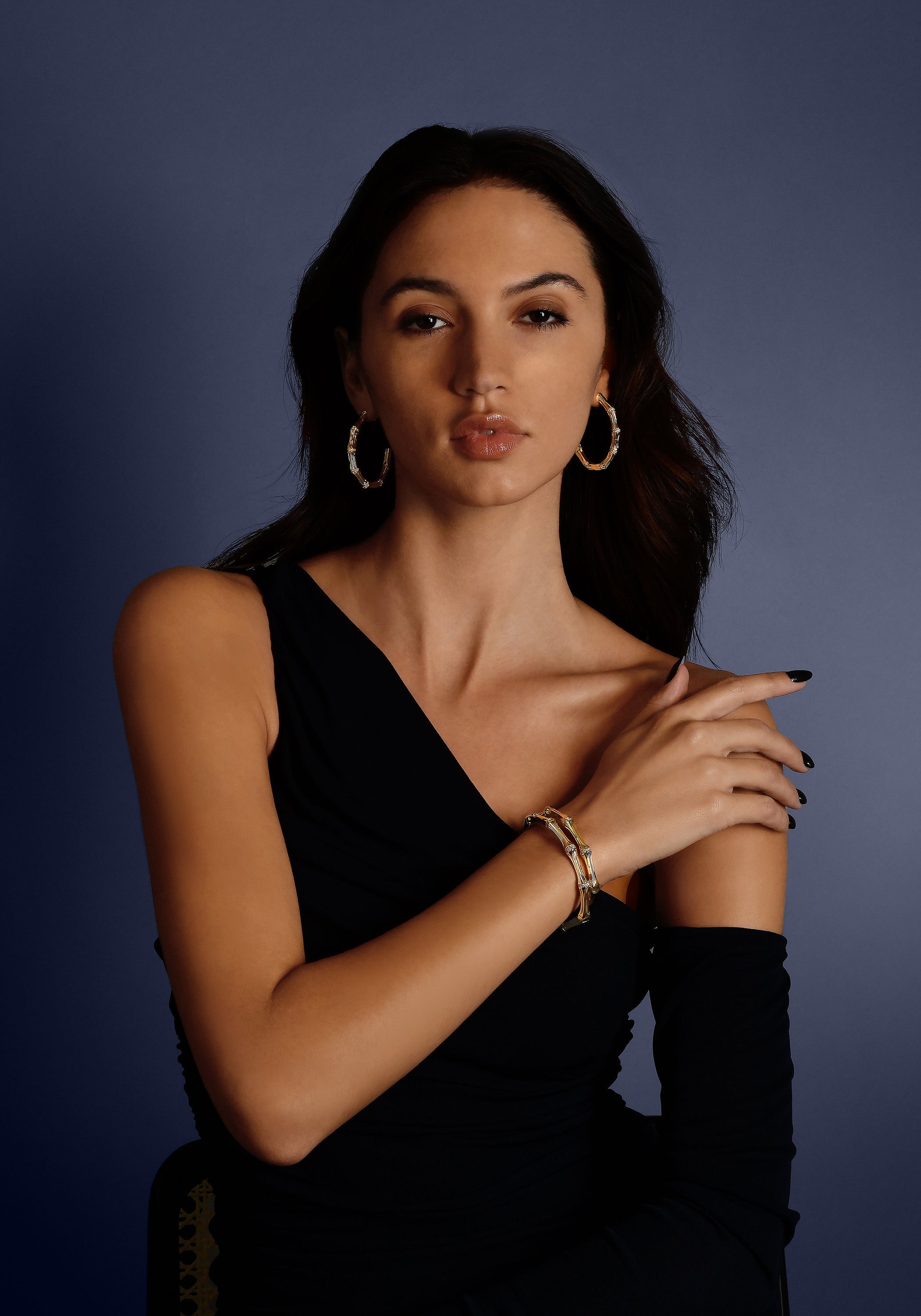 Bamboo Hinged Bangle – Anabel Aram