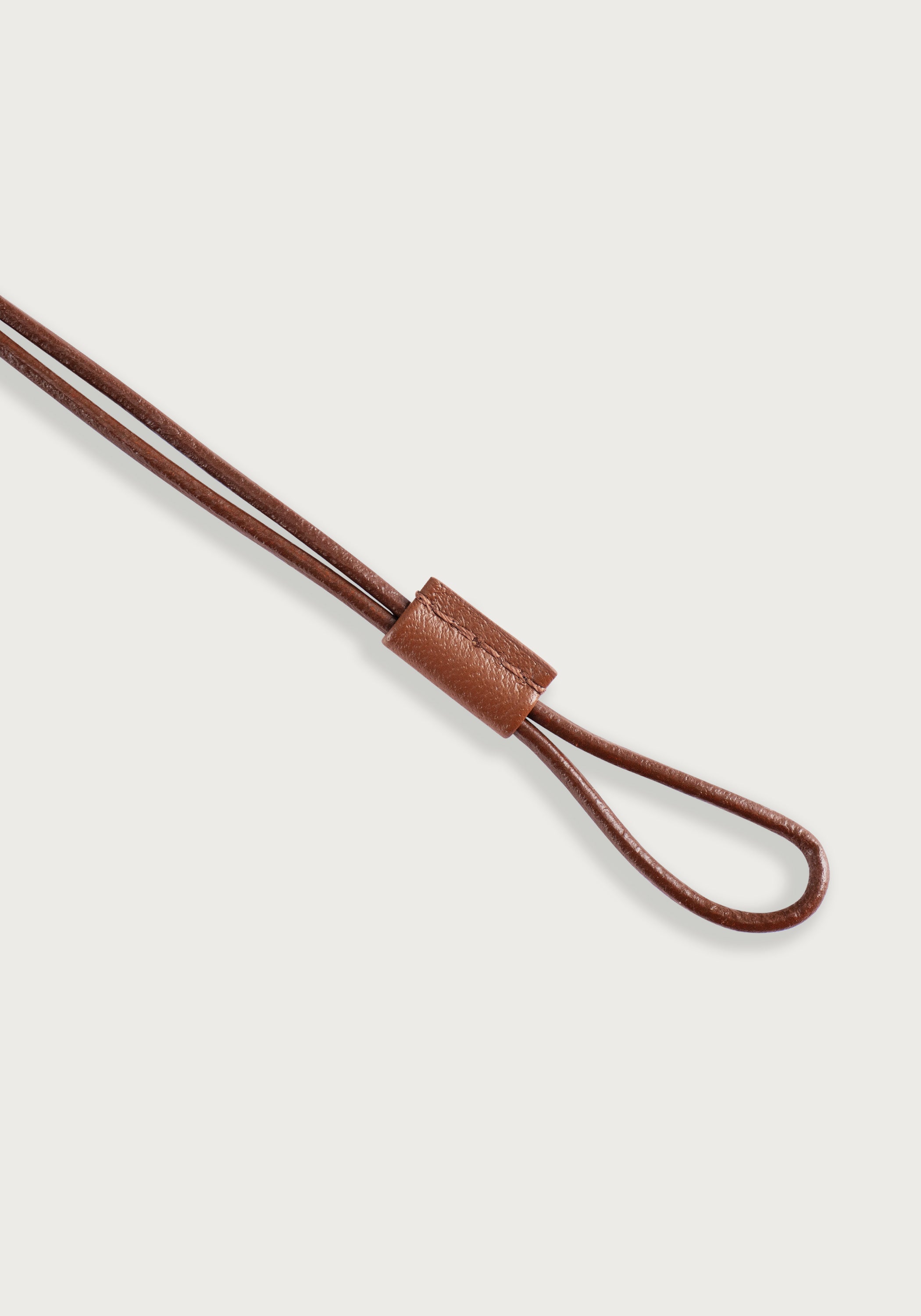 Cheval Leather Necklace, Silver