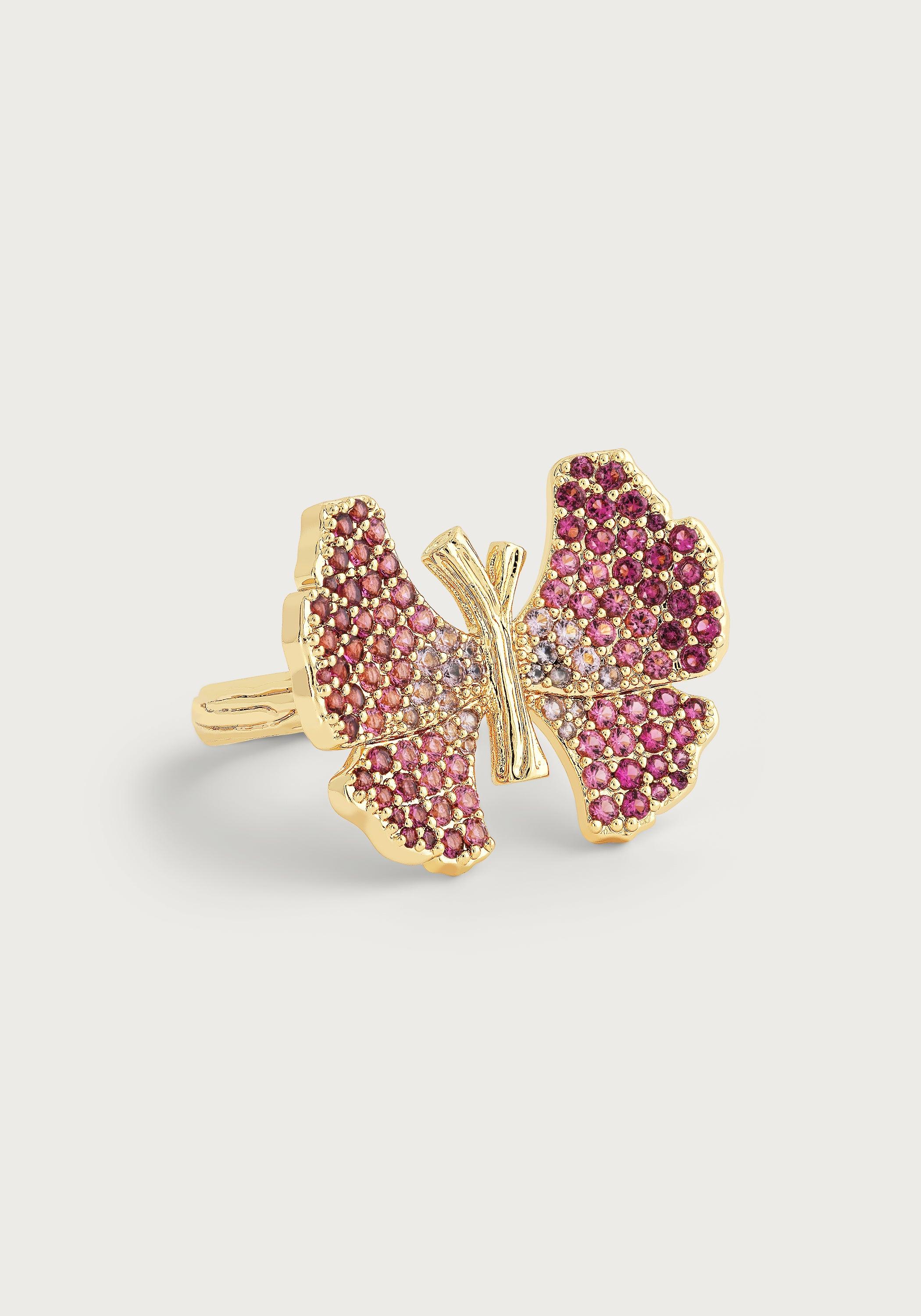 Butterfly Pave Ring - Anabel Aram