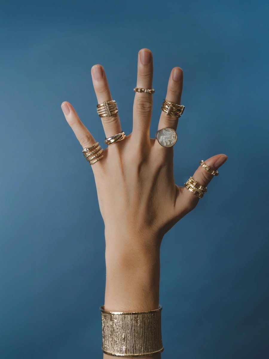 Farrier Triple Connected Ring - Anabel Aram