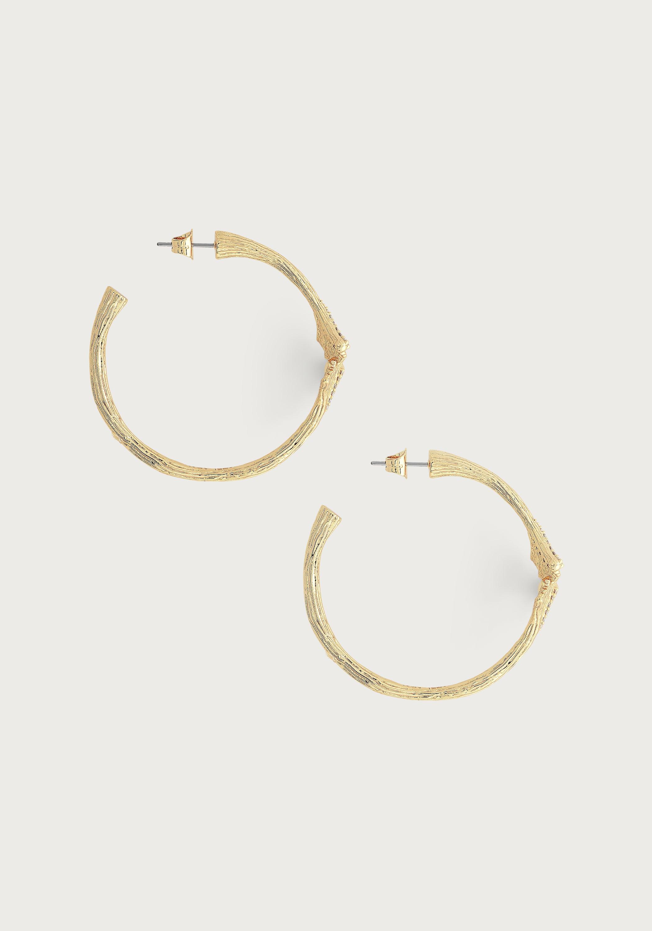 Ginkgo Hoop Earrings - Anabel Aram