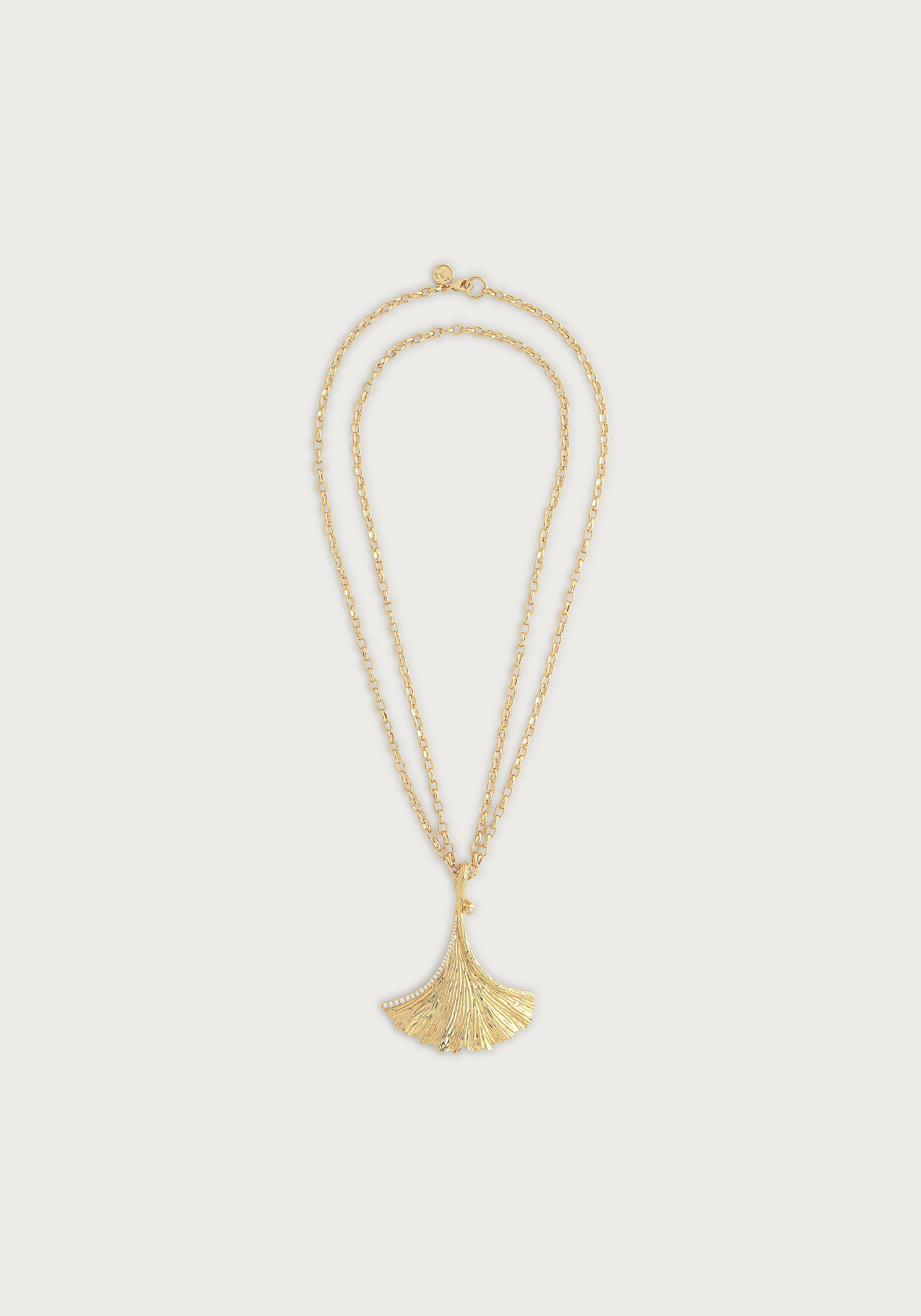 Ginkgo Pendant Necklace - Anabel Aram