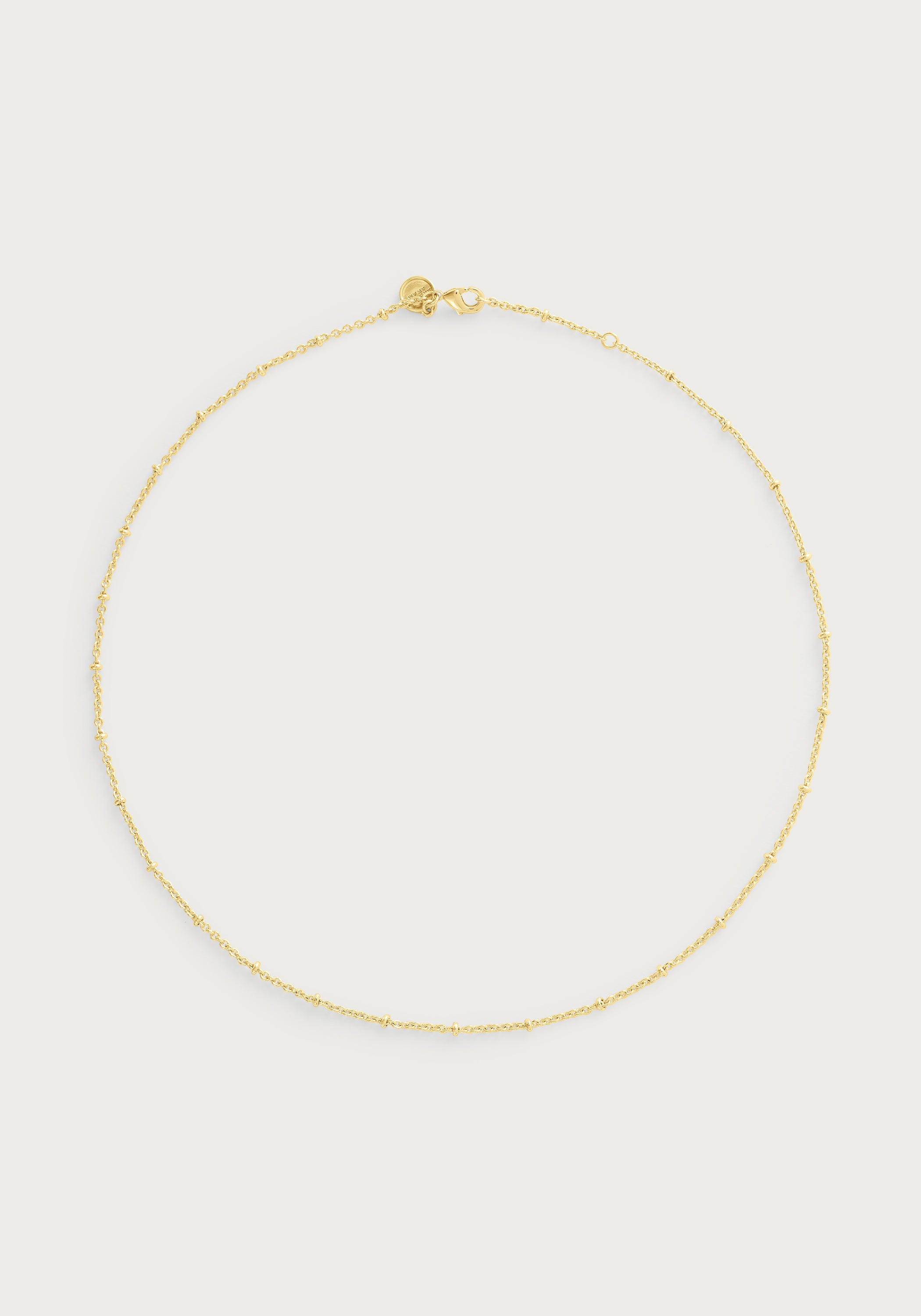 Molten Bead Chain Necklace, Gold